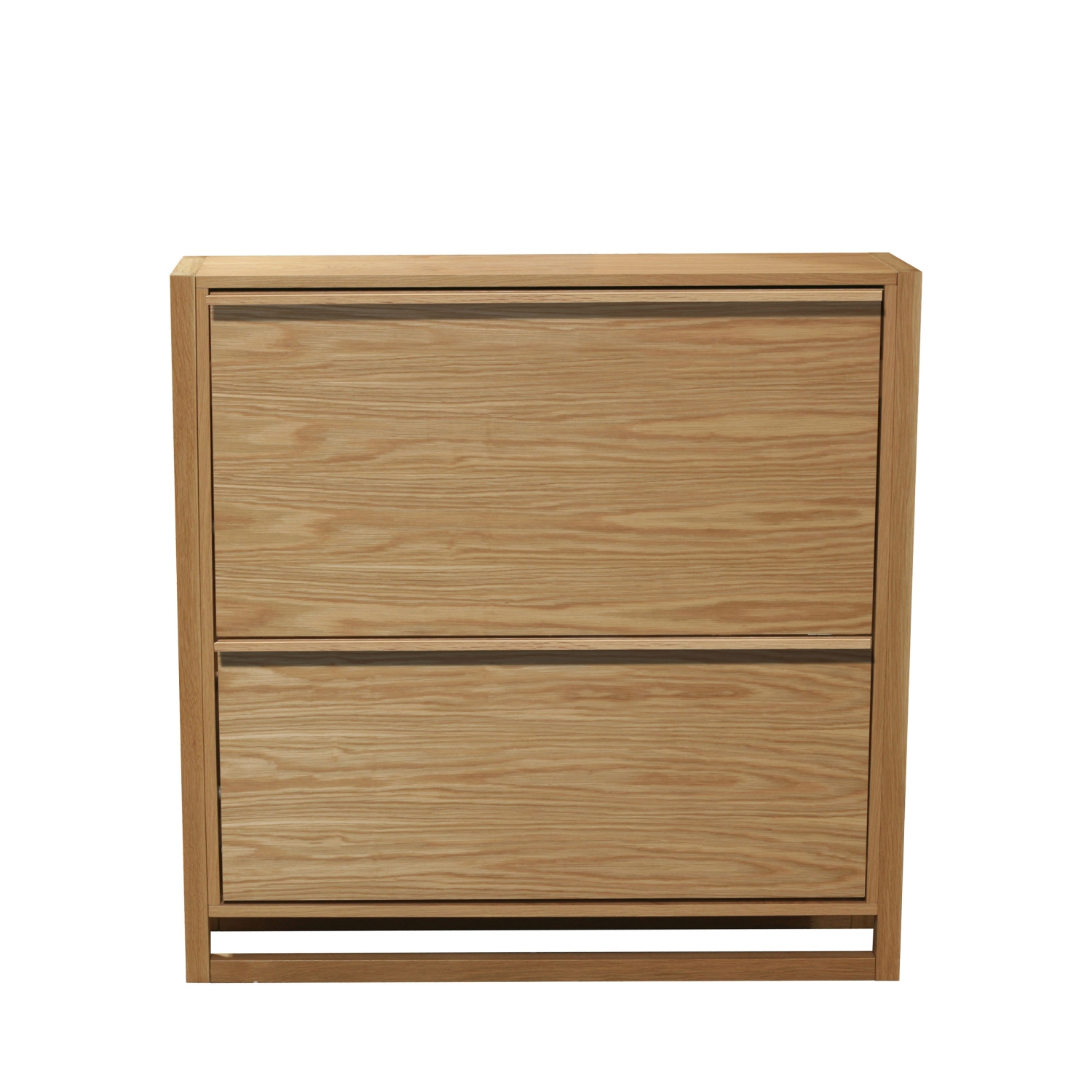 NewEst - Meuble à chaussures 2 compartiments en bois L100cm - Bois clair