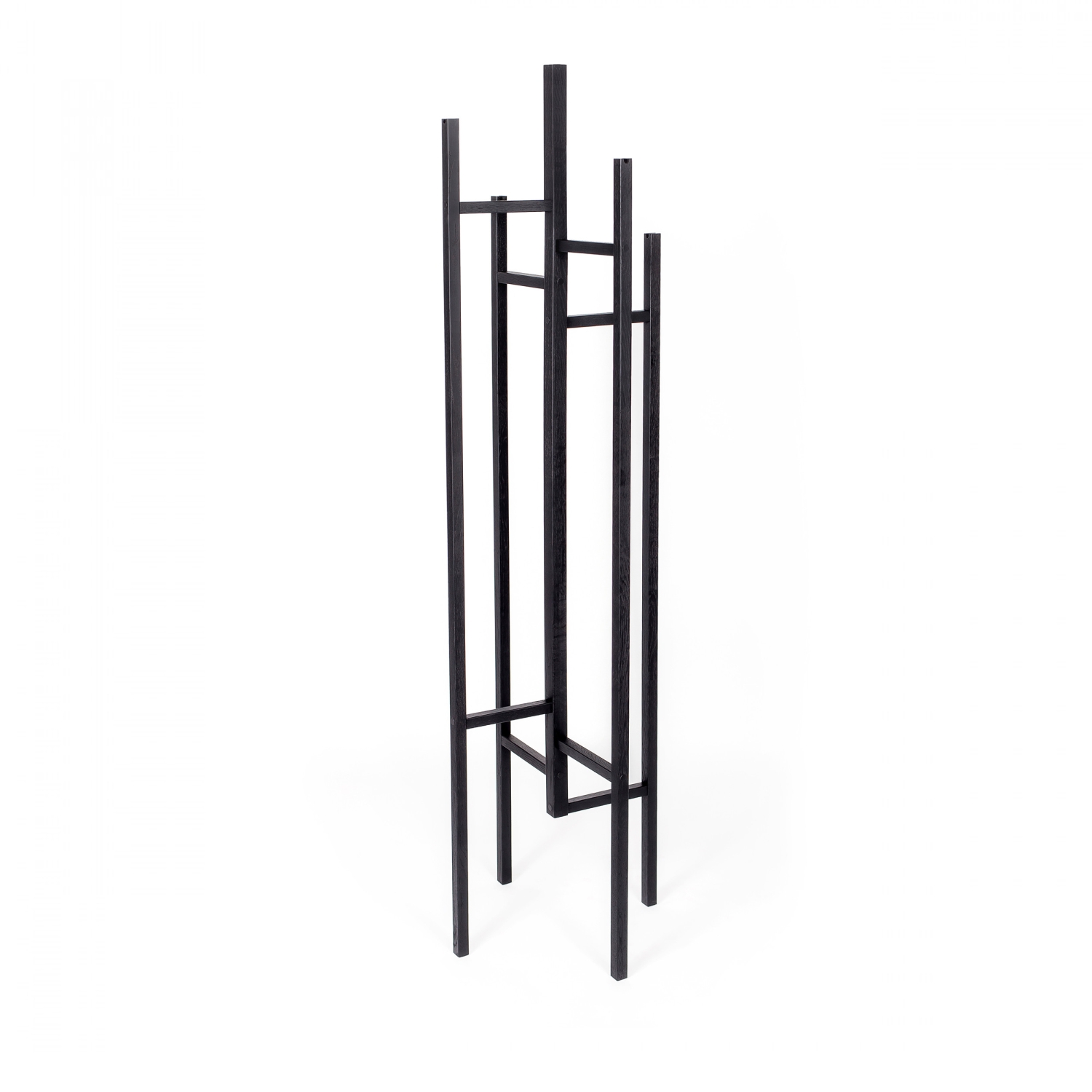 Eigen - Porte-manteaux design bois massif - Noir