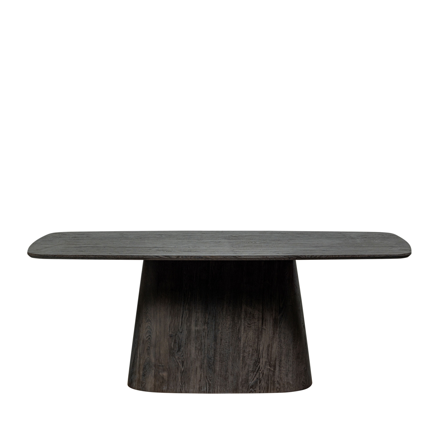 Leah - Table à manger 8 personnes en bois - Bois foncé