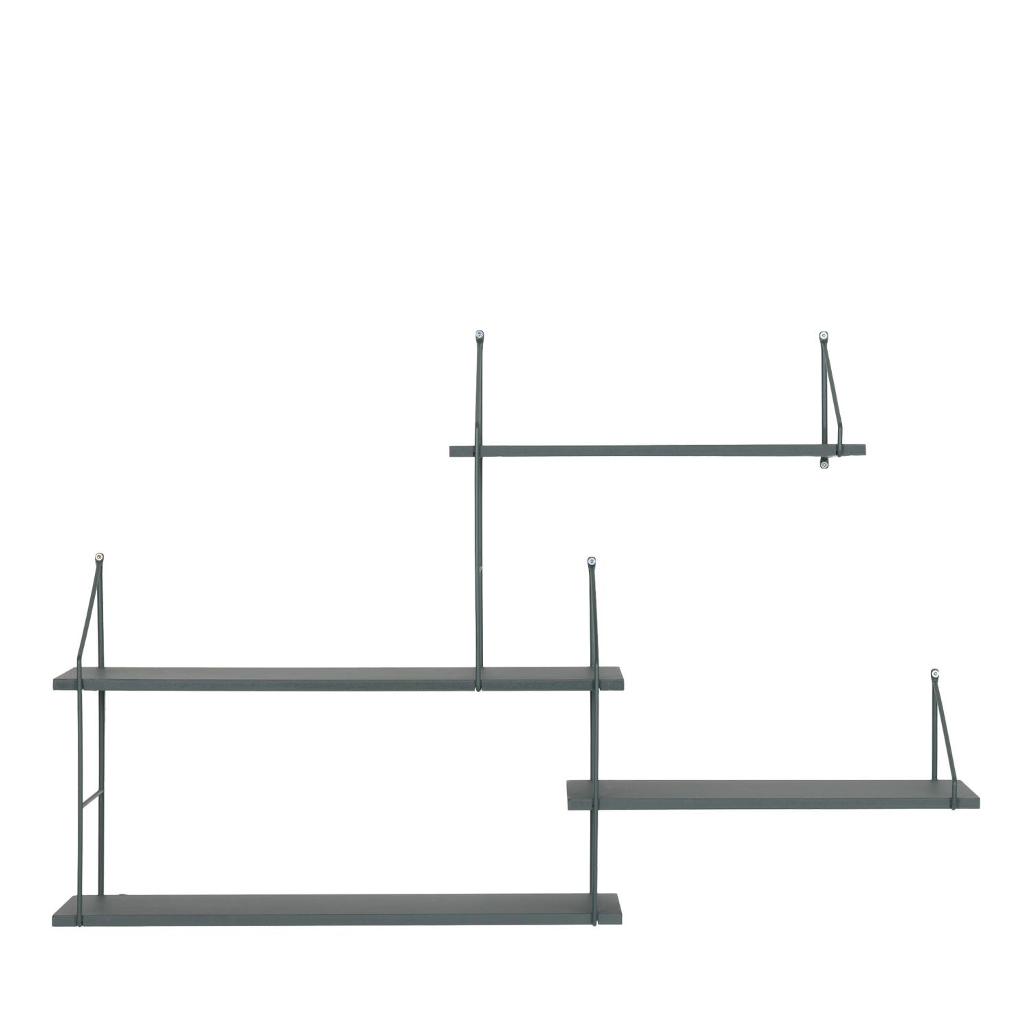 Harlem - Etagère murale en bois et métal - Vert