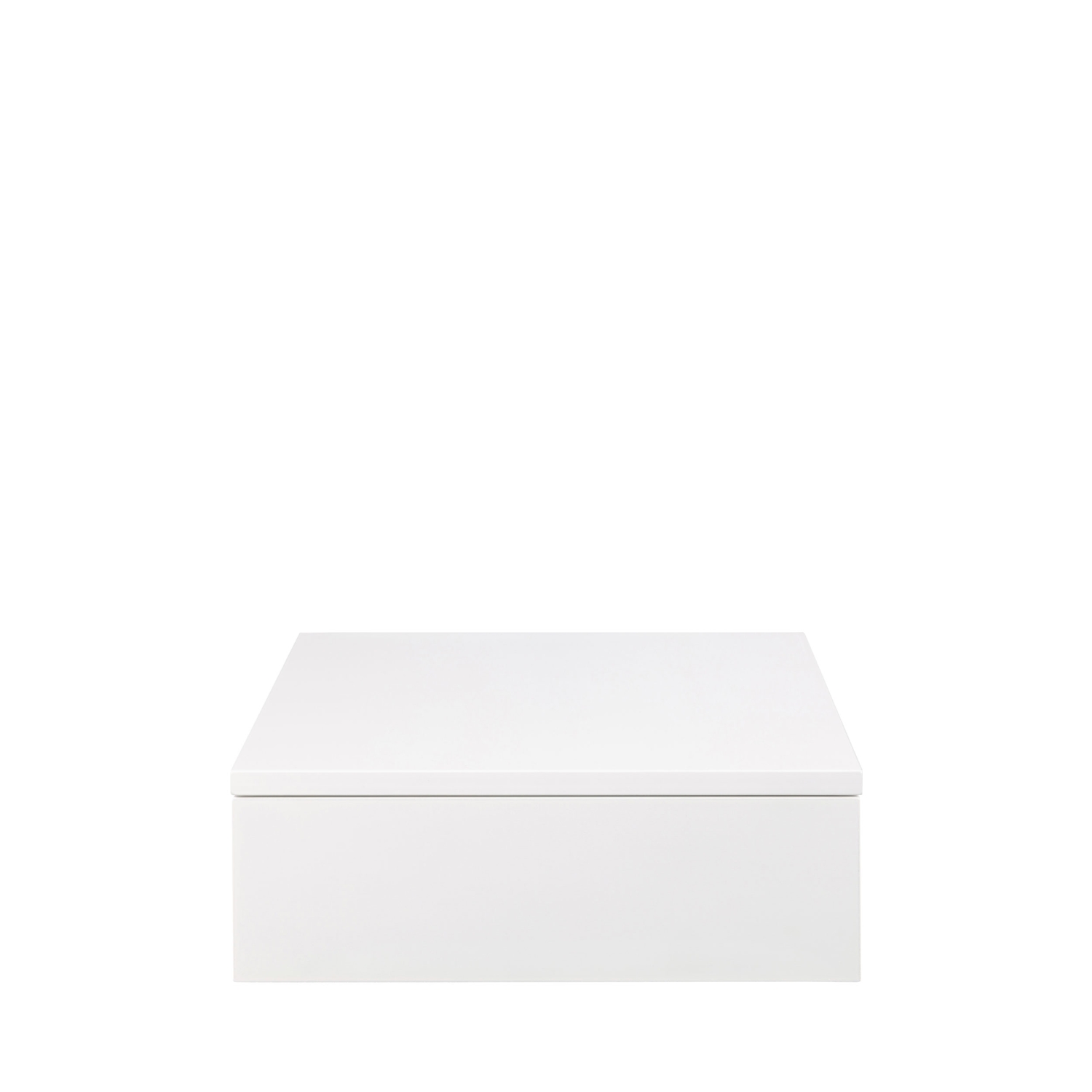 Puerto - Table de chevet murale 1 tiroir en bois - Blanc