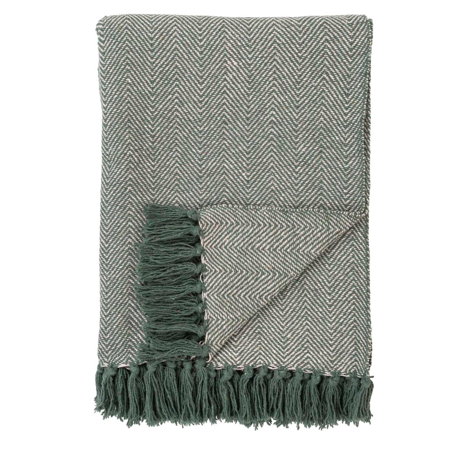 Cort I - Plaid en coton 130x160cm - Vert