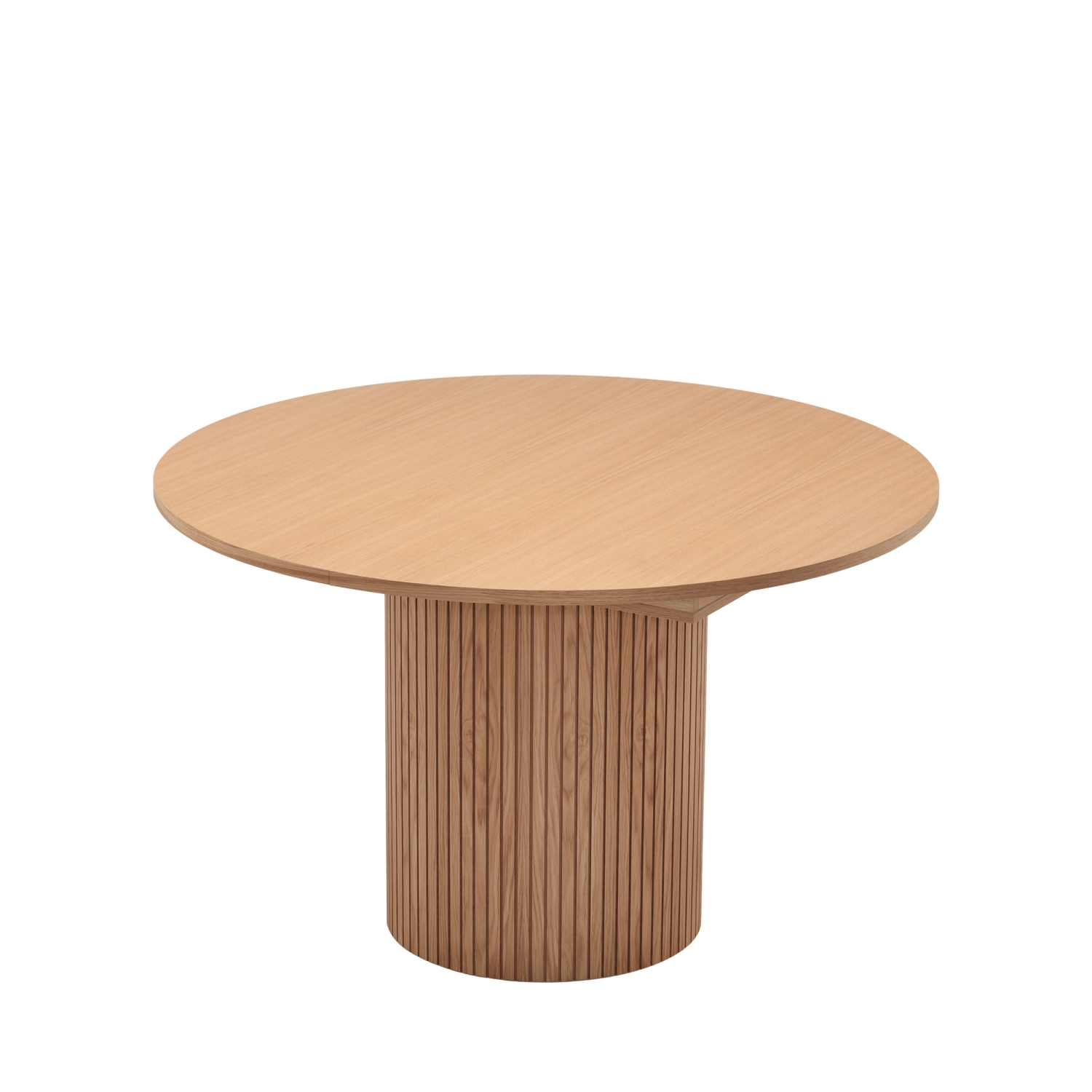 Toscana - Table à manger extensible 4 à 6 personnes en bois ø120-160x120cm - Bois clair