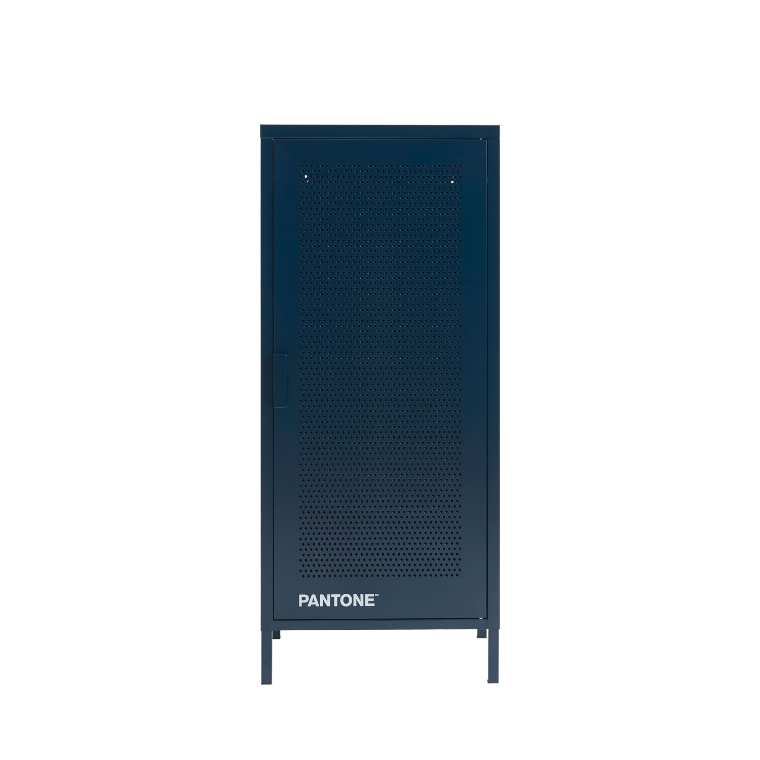 Nino - Petit meuble de rangement en métal PANTONE H105cm - Bleu nuit