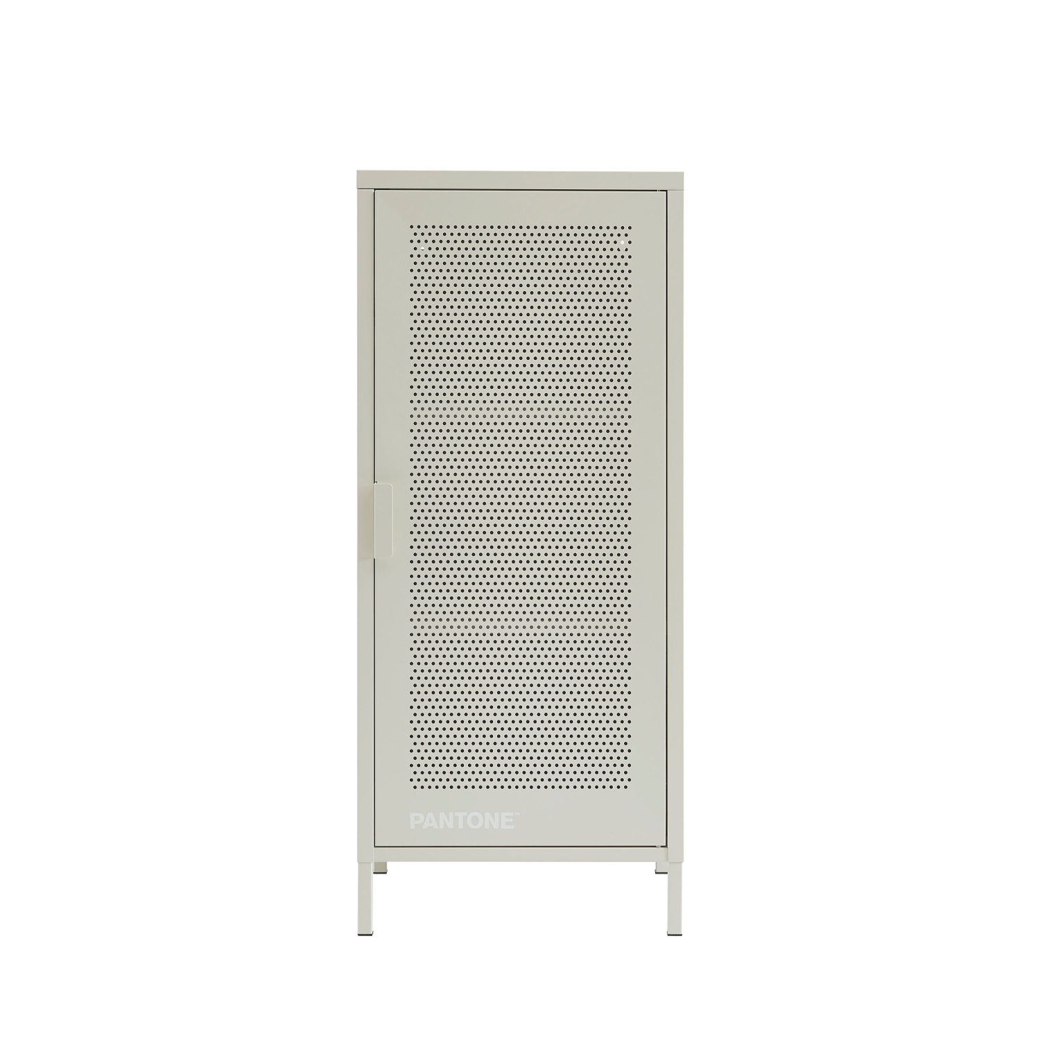 Nino - Petit meuble de rangement en métal PANTONE H105cm - Beige