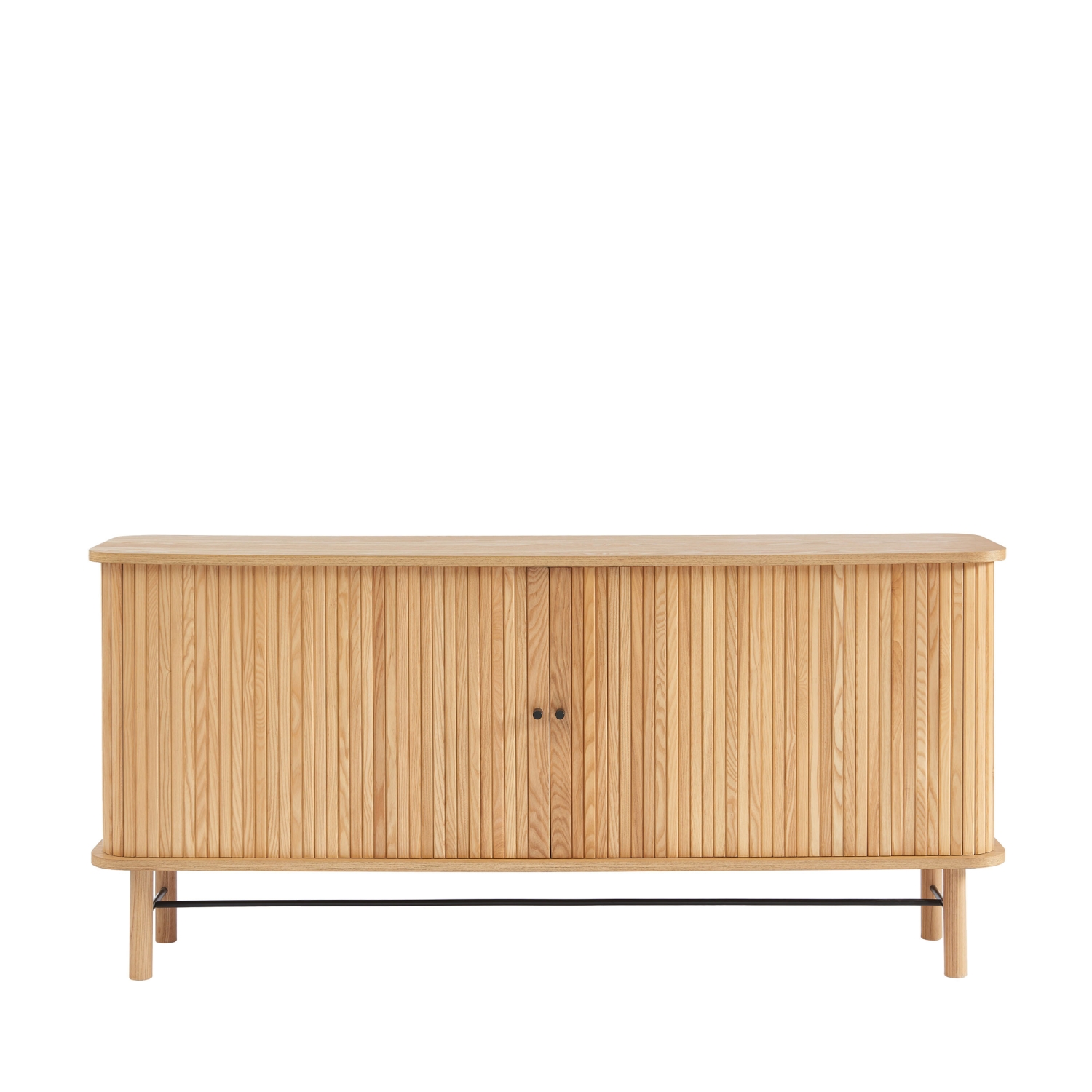 Mati - Buffet 2 portes en bois L160cm - Bois clair