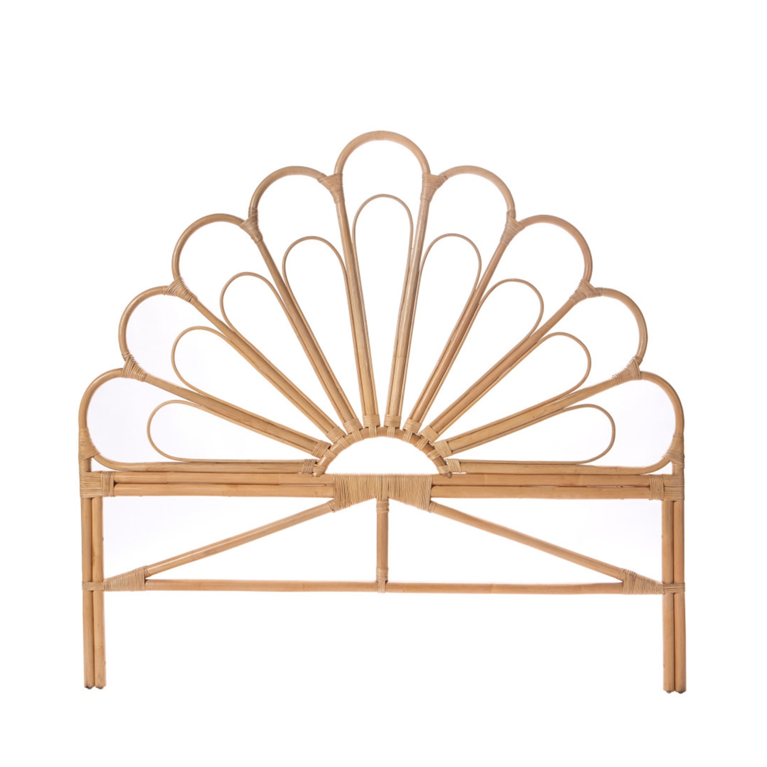 Singaraja - Tête de lit design en rotin 148cm - Naturel