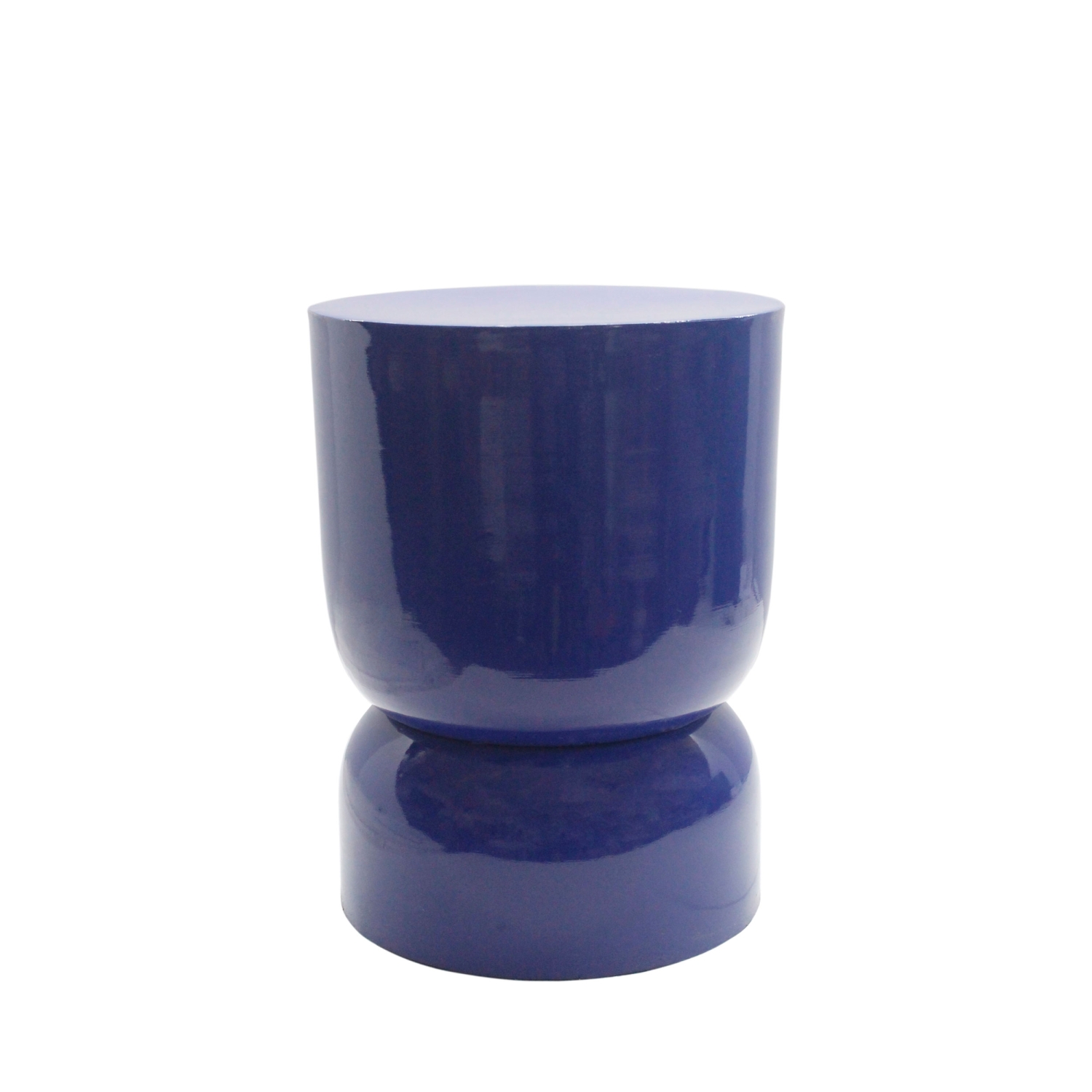 Lola - Table d'appoint ronde en métal ø32,5cm - Indigo
