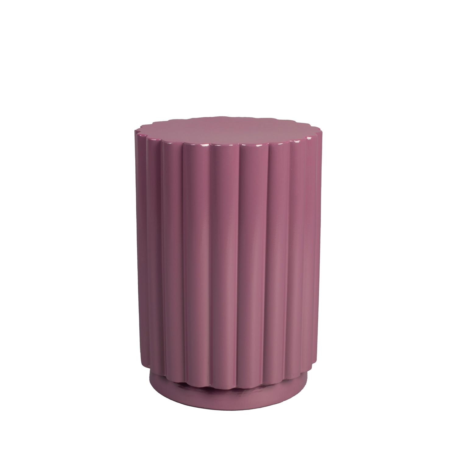Camila - Table d'appoint ronde en métal ø32cm - Violet
