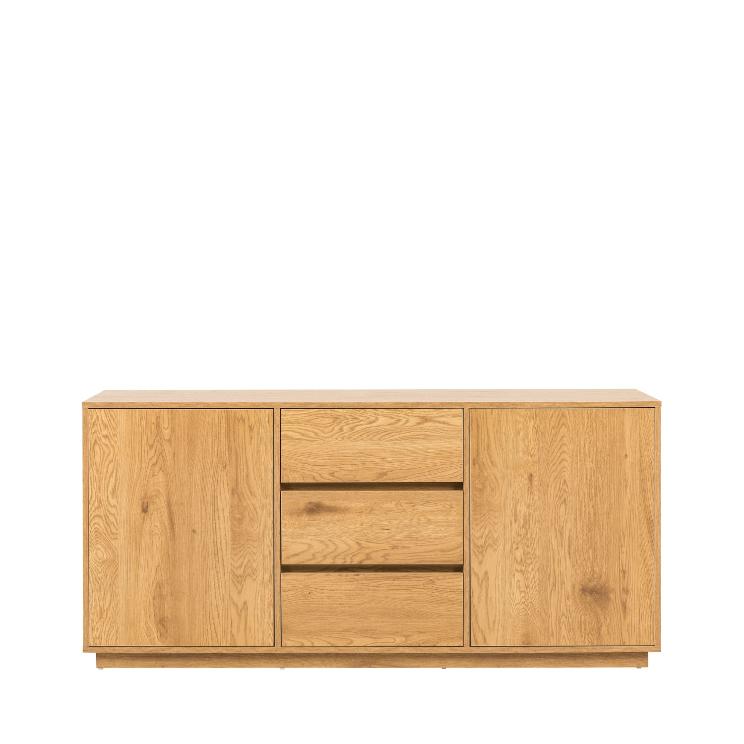 Since - Buffet 2 portes, 3 tiroirs en bois L180cm - Bois clair