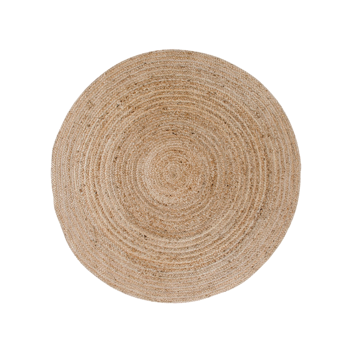 Bombay II - Tapis rond en jute -  Naturel - 90x90cm