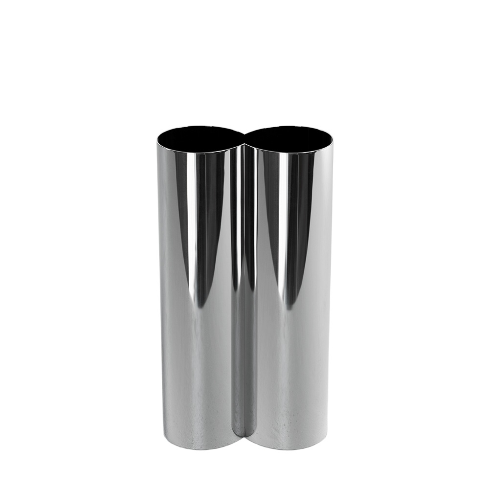 Flower - Vase en métal - Chrome