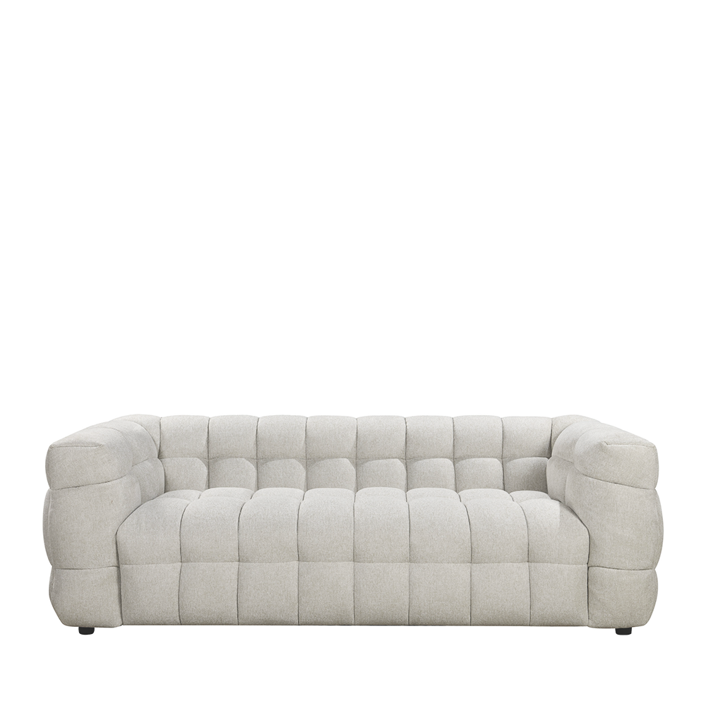 Bolly - Canapé 3 places tissu - Beige chiné
