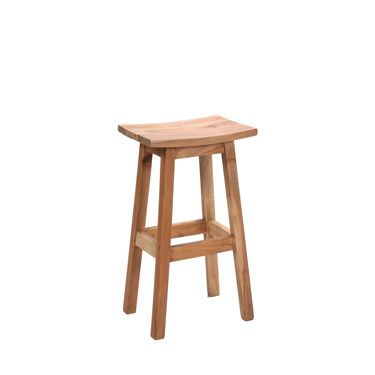 Hanotilo - Tabouret de bar en acacia H66cm - Bois