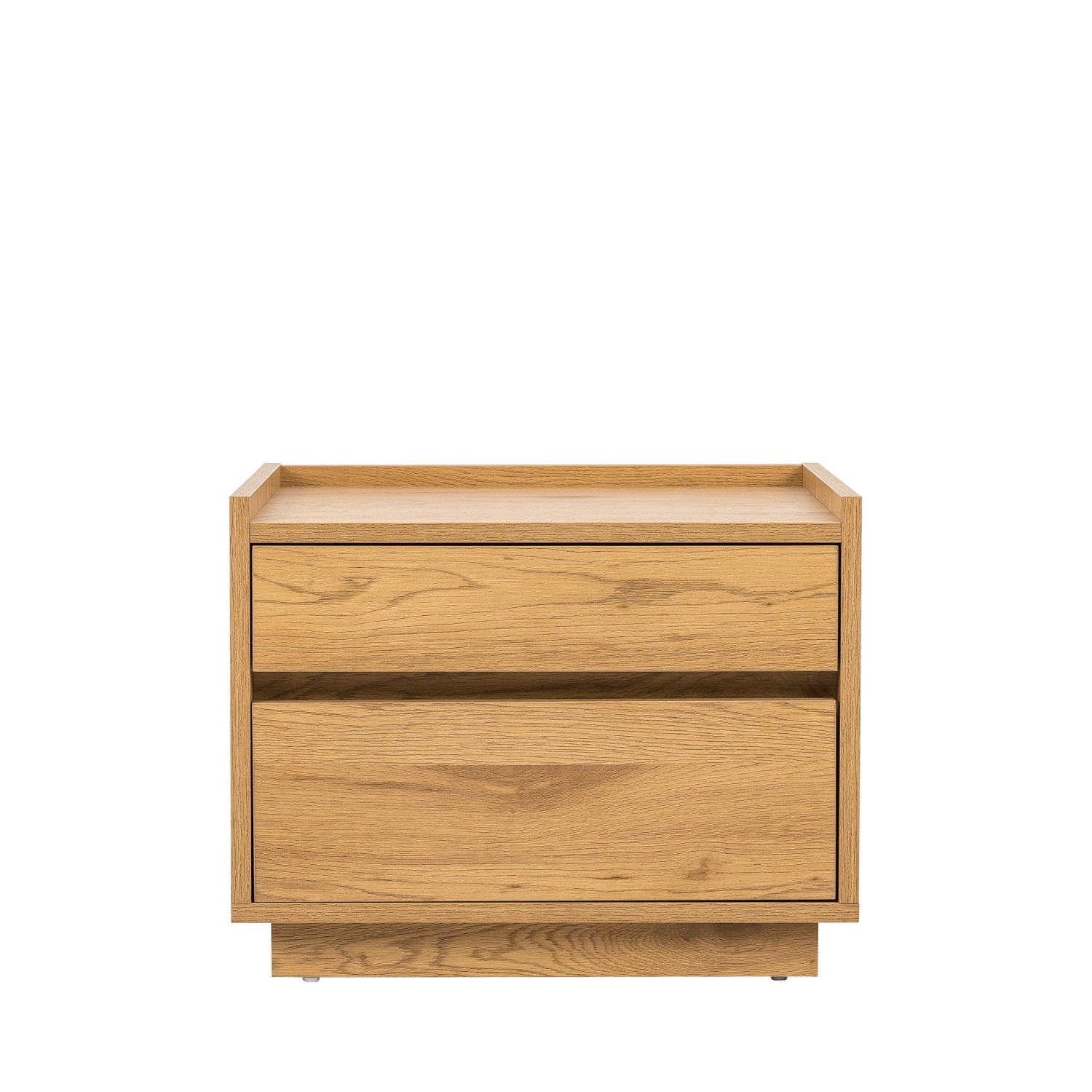 Since - Table de chevet 2 tiroirs en bois - Bois clair