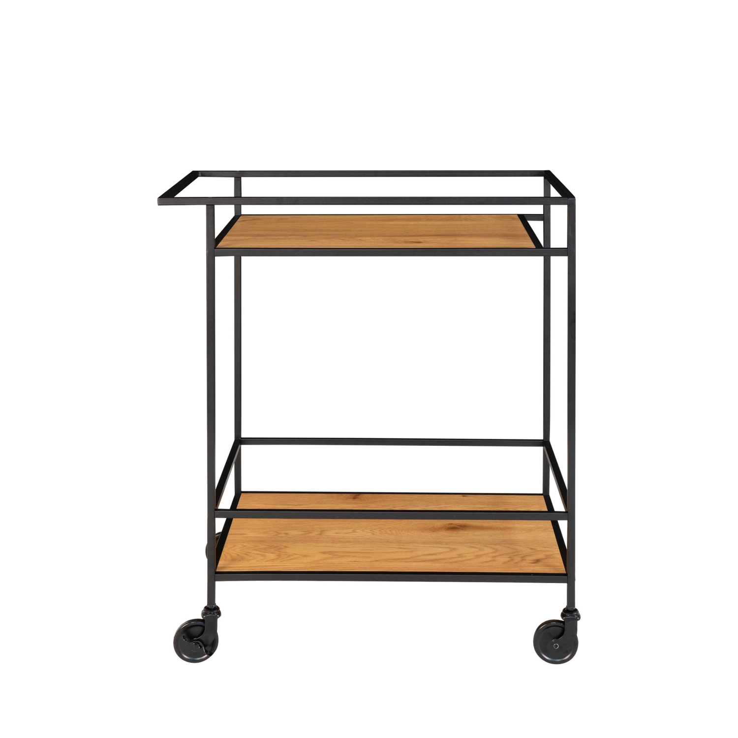 Vita - Desserte en métal et bois - Bois clair / noir