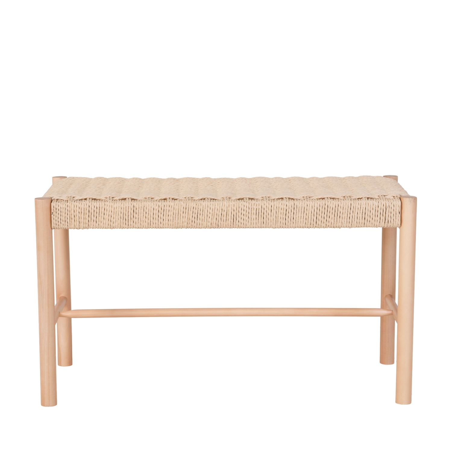 Abano - Banc en bois et corde tressée L80cm - Naturel