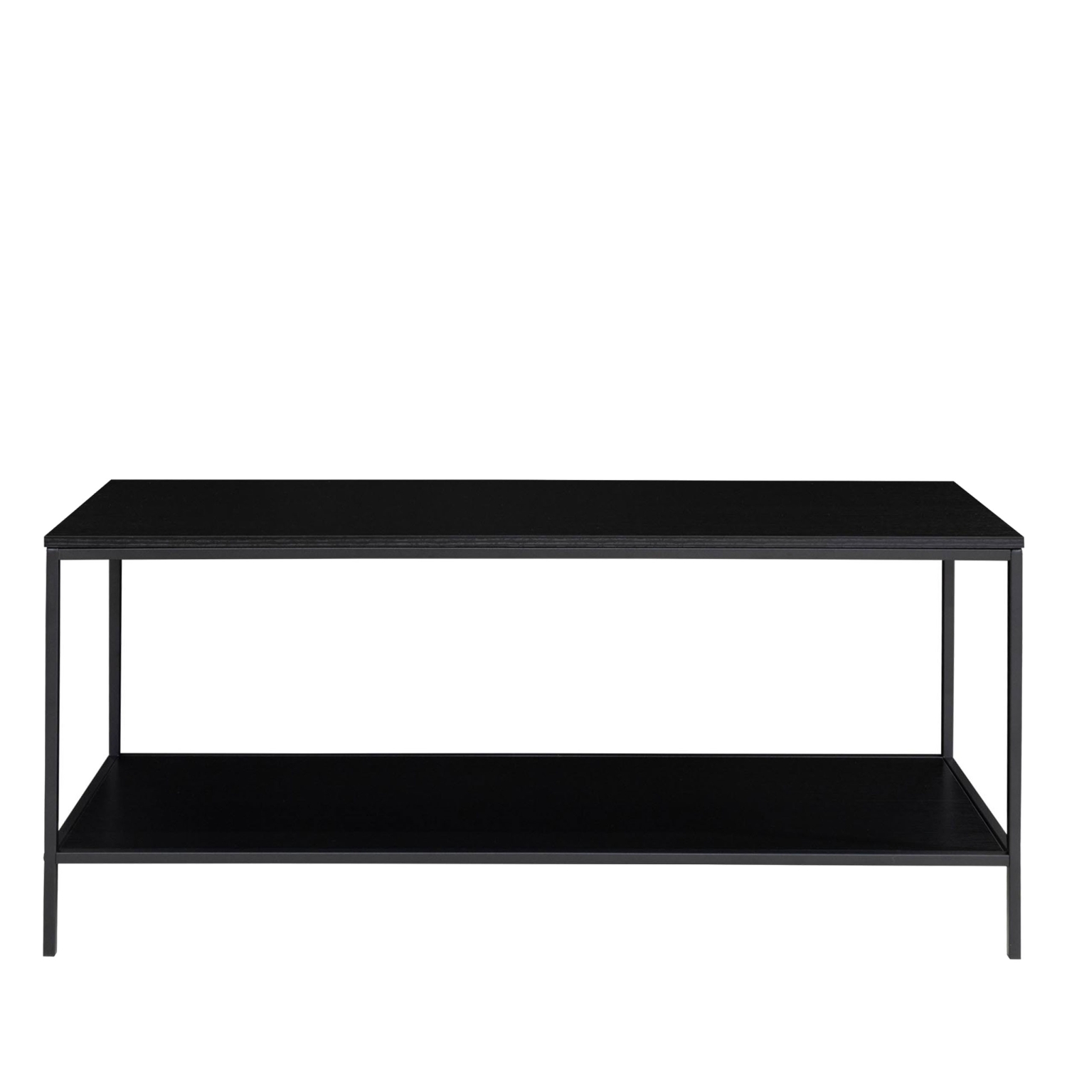 Vita - Meuble TV en bois et métal L100cm - Noir