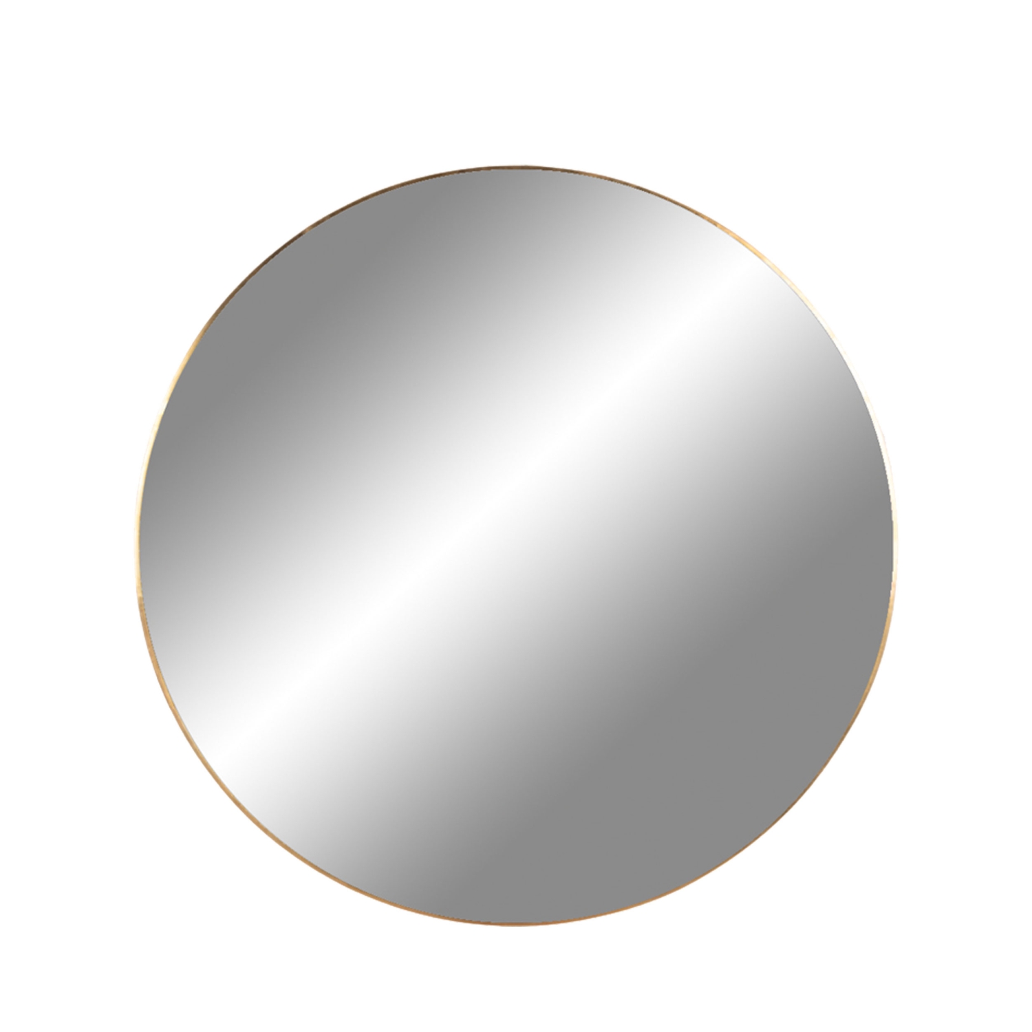 Jersey - Miroir rond en métal ø60cm - Laiton