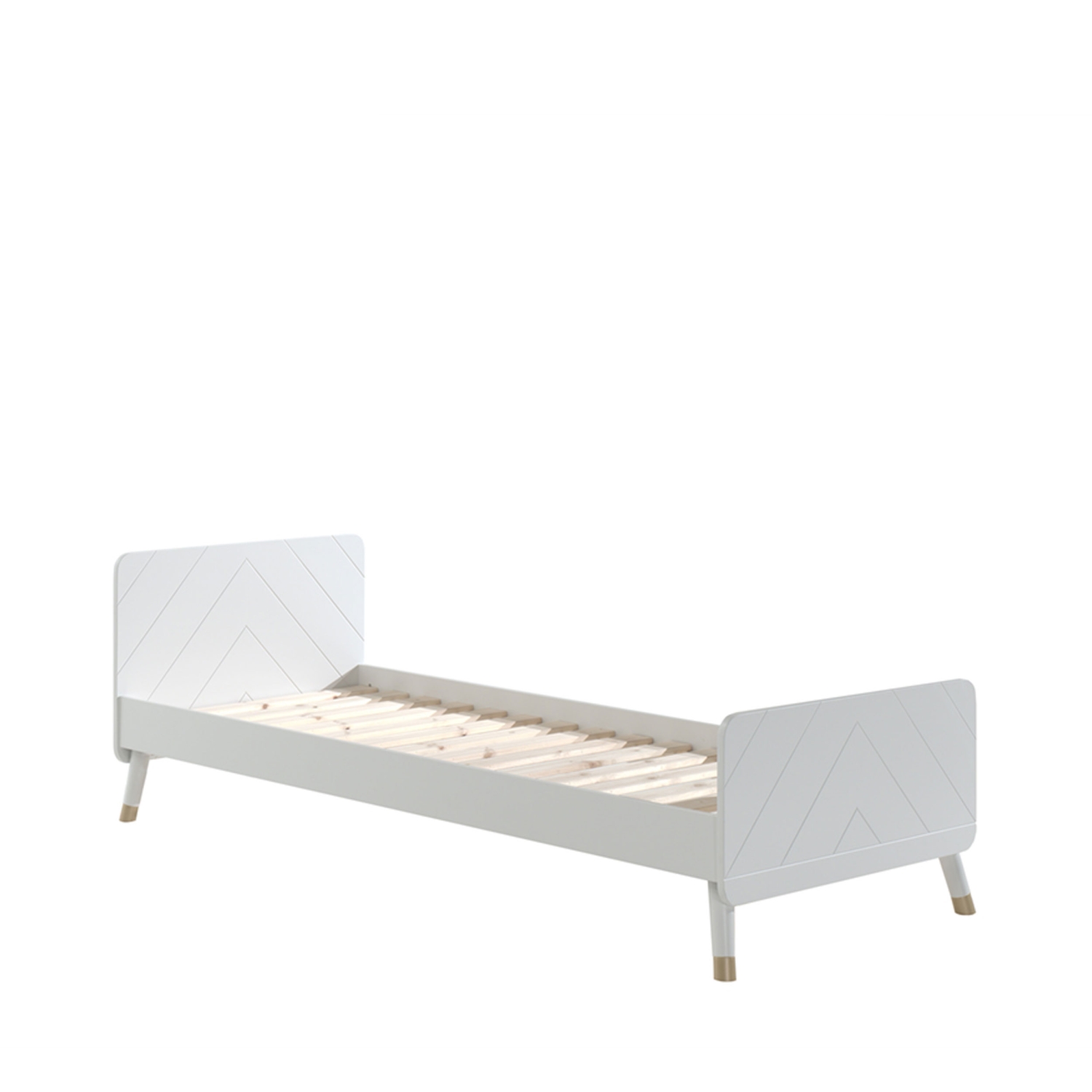 Alize - Lit enfant en bois 90x200cm - Blanc