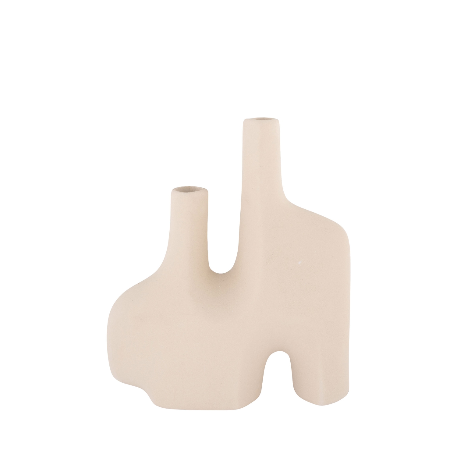 Santa Fe - Vase de forme organique en céramique H27cm - Sable