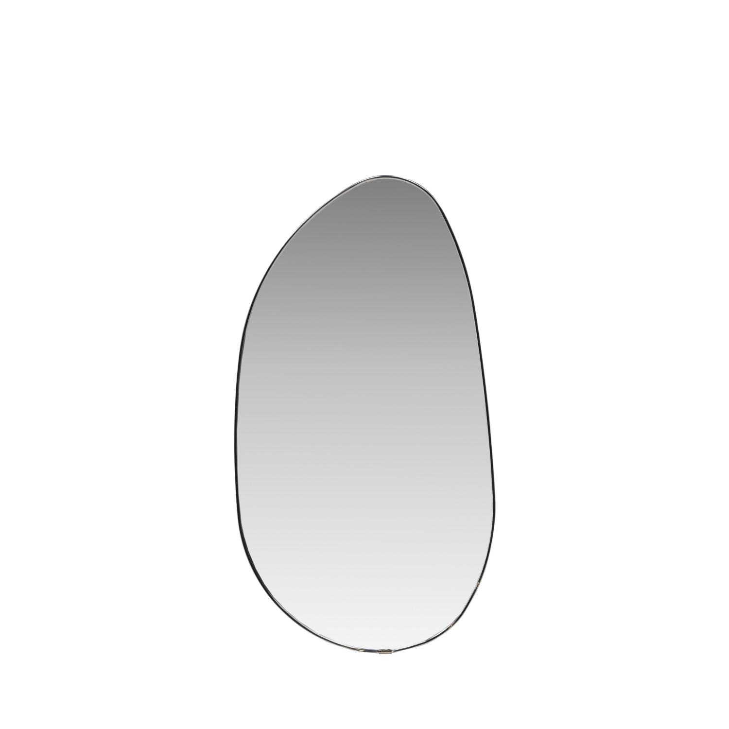 Borgholm - Miroir organique en aluminium 30x55cm - Chrome