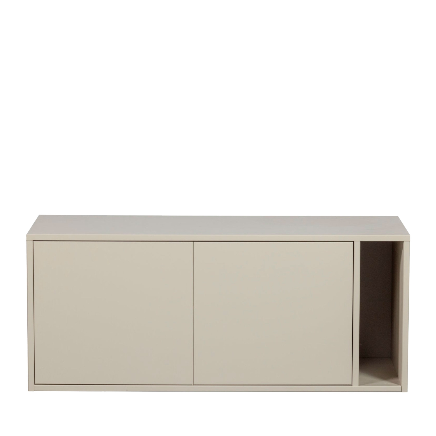 Settle down - Meuble TV 2 portes en bois L108cm - Grège