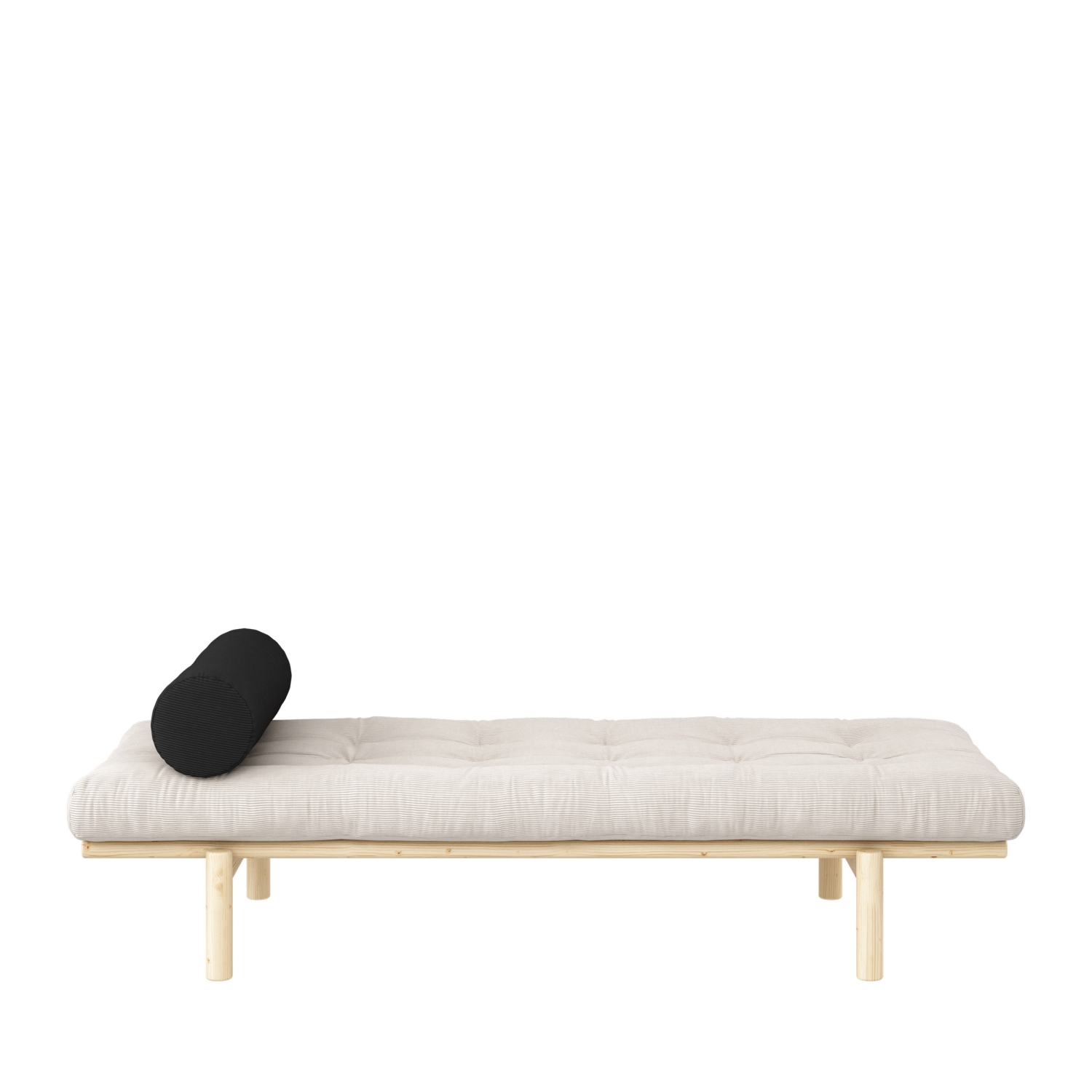 Next Daybed - Méridienne en bois naturel et tissu - Ecru