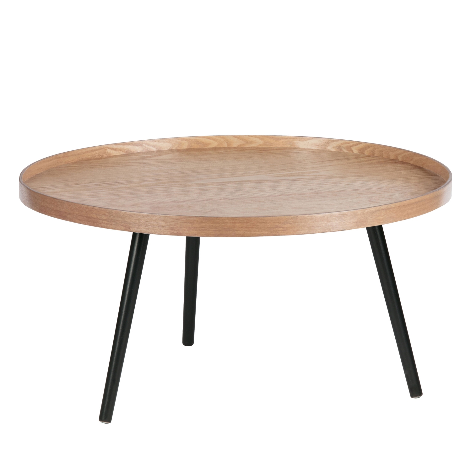 Mesa - Table d'appoint ronde bois ø78cm - Bois clair