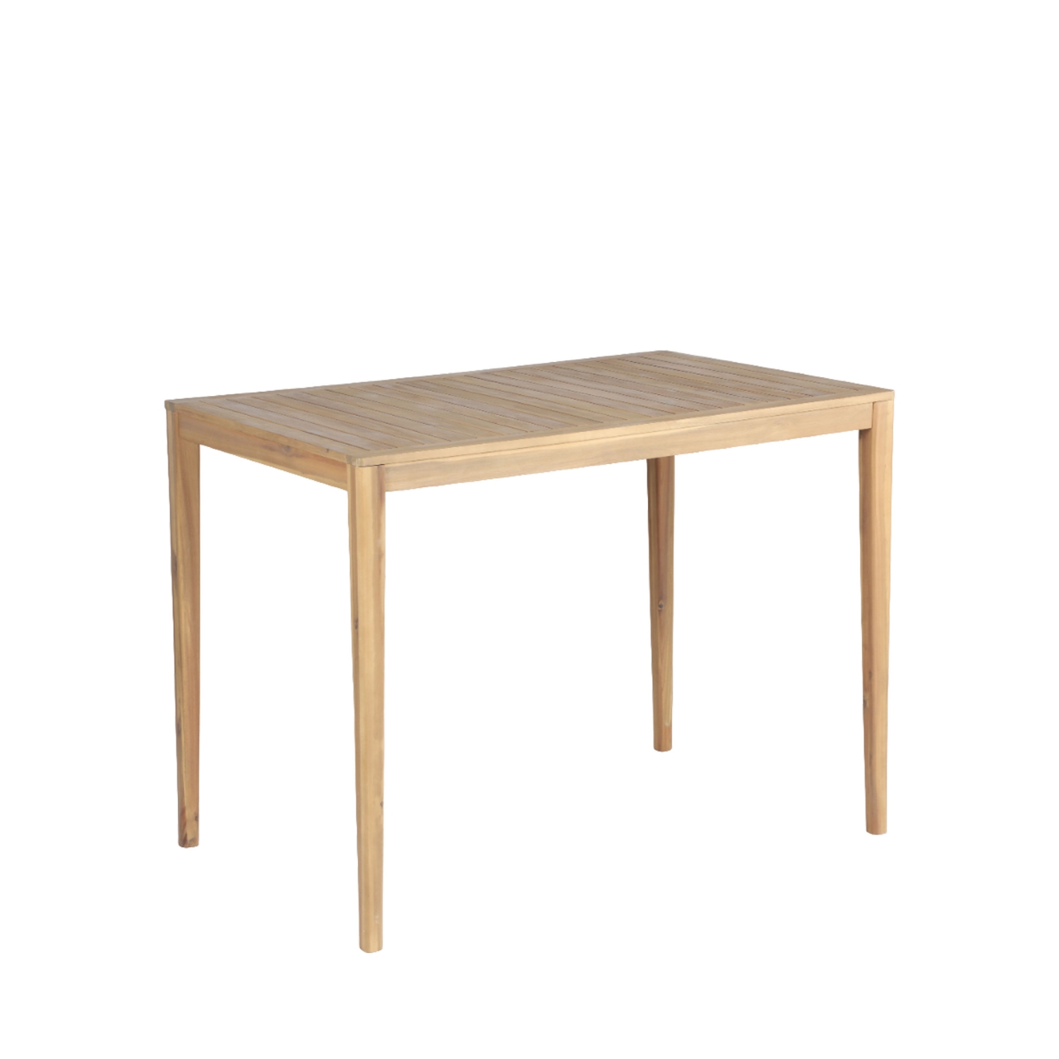 Lexia - Table de bar intérieur/extérieur en bois d'acacia H105cm - Bois clair