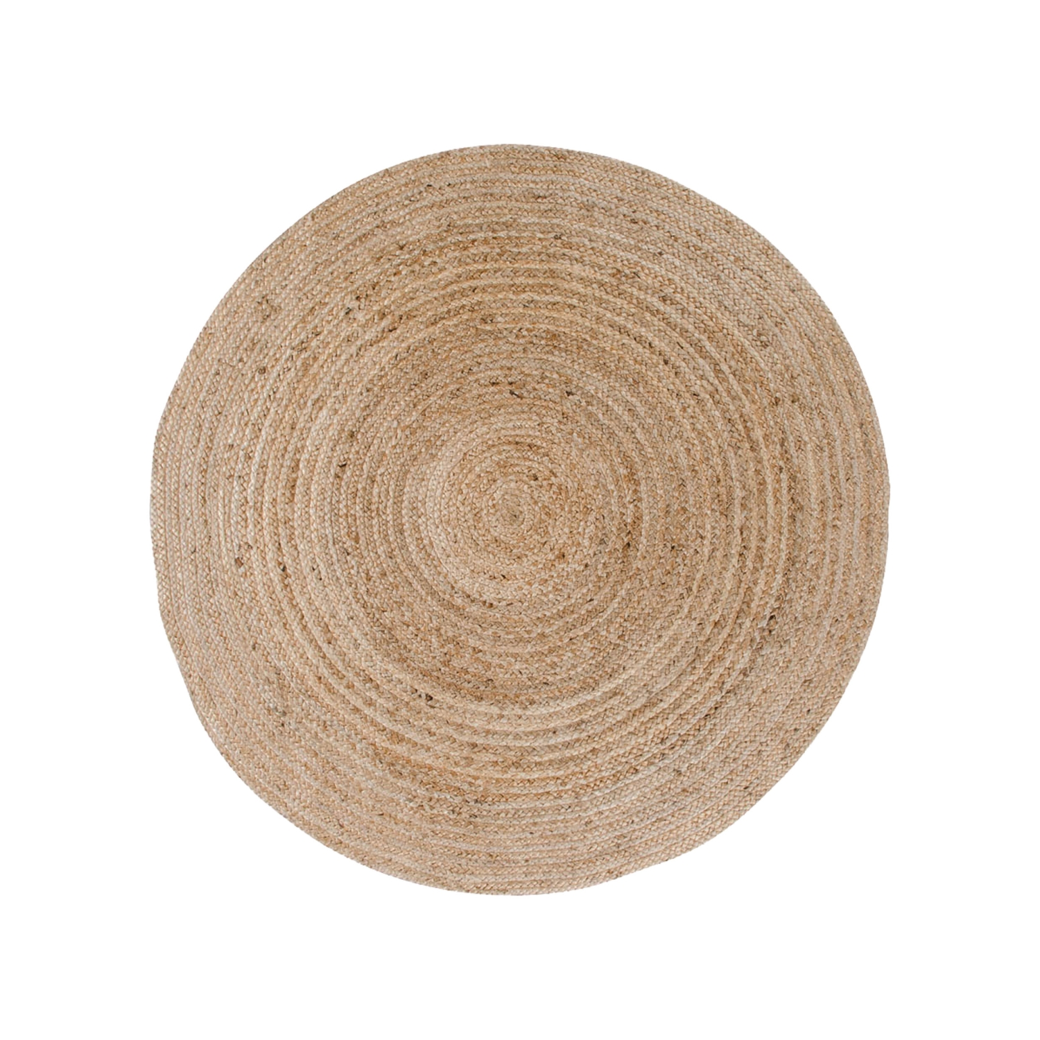 Bombay II - Tapis rond en jute -  Naturel - 180 cm x 180 cm