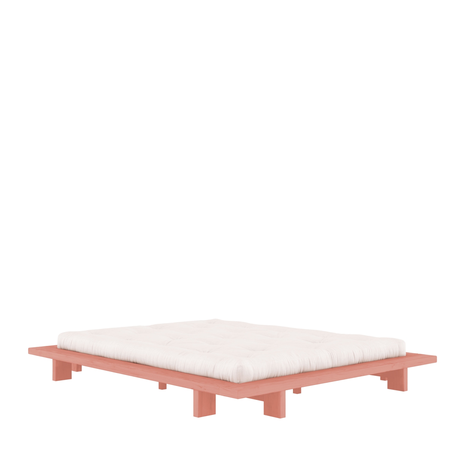 Japan - Lit en bois 160x200cm - Rose