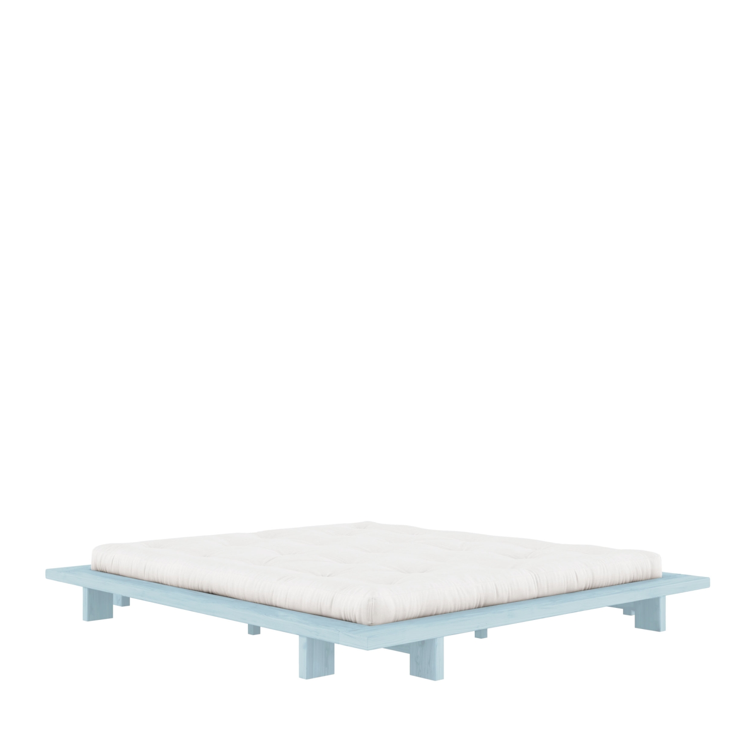 Japan - Lit en bois 180x200cm - Bleu clair