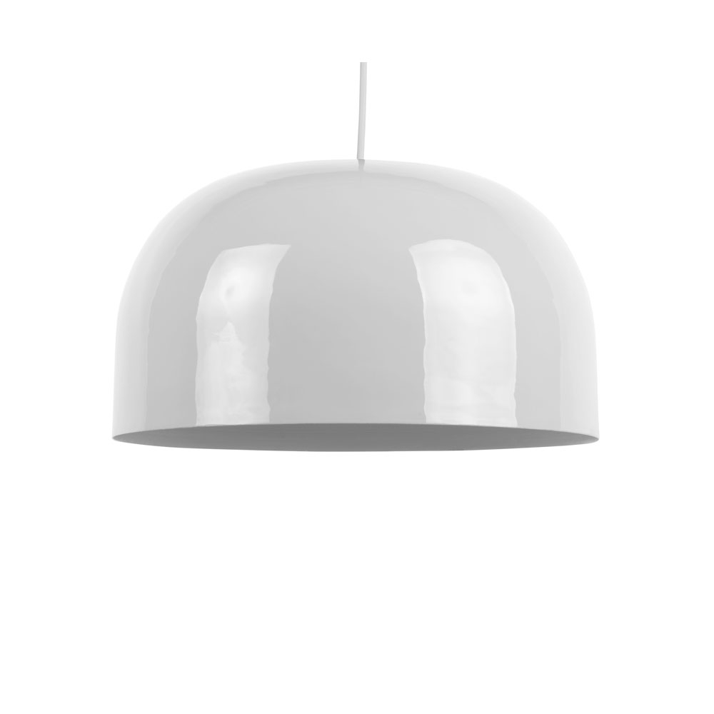 Dome - Suspension ronde en métal ø40cm - Blanc