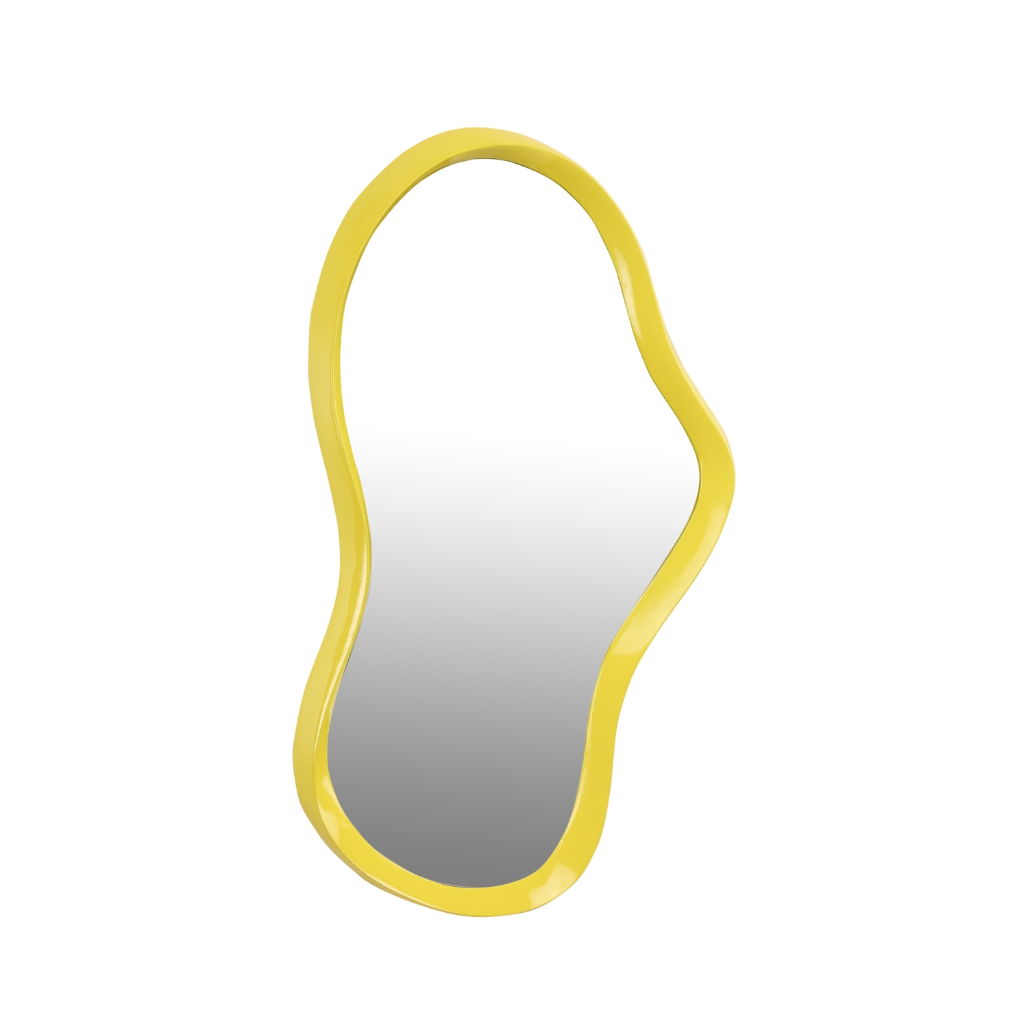 Parma - Miroir de forme organique 33x63cm - Jaune