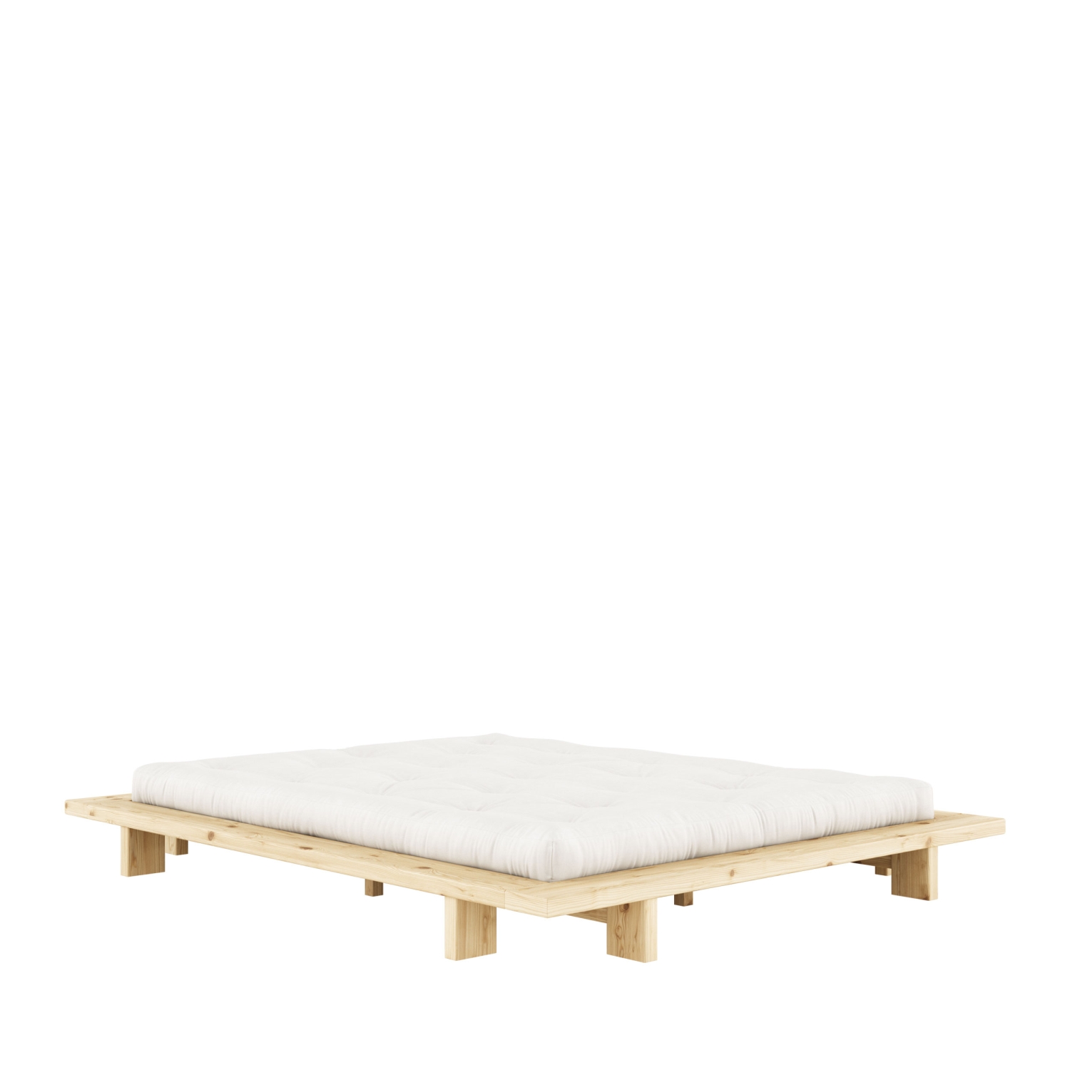 Japan - Lit en bois 160x200cm - Bois clair