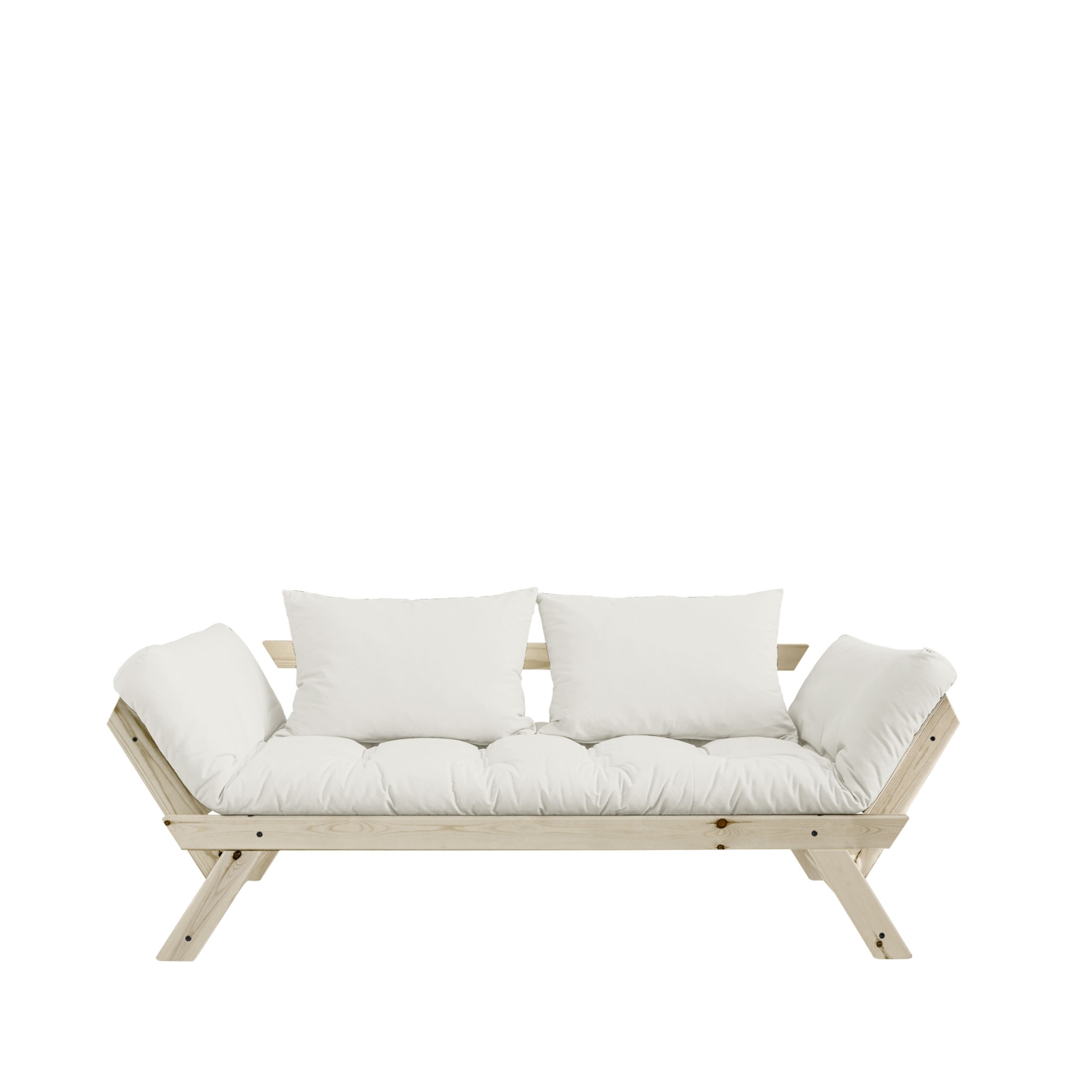 Bebop - Canapé en bois naturel et tissu - Naturel