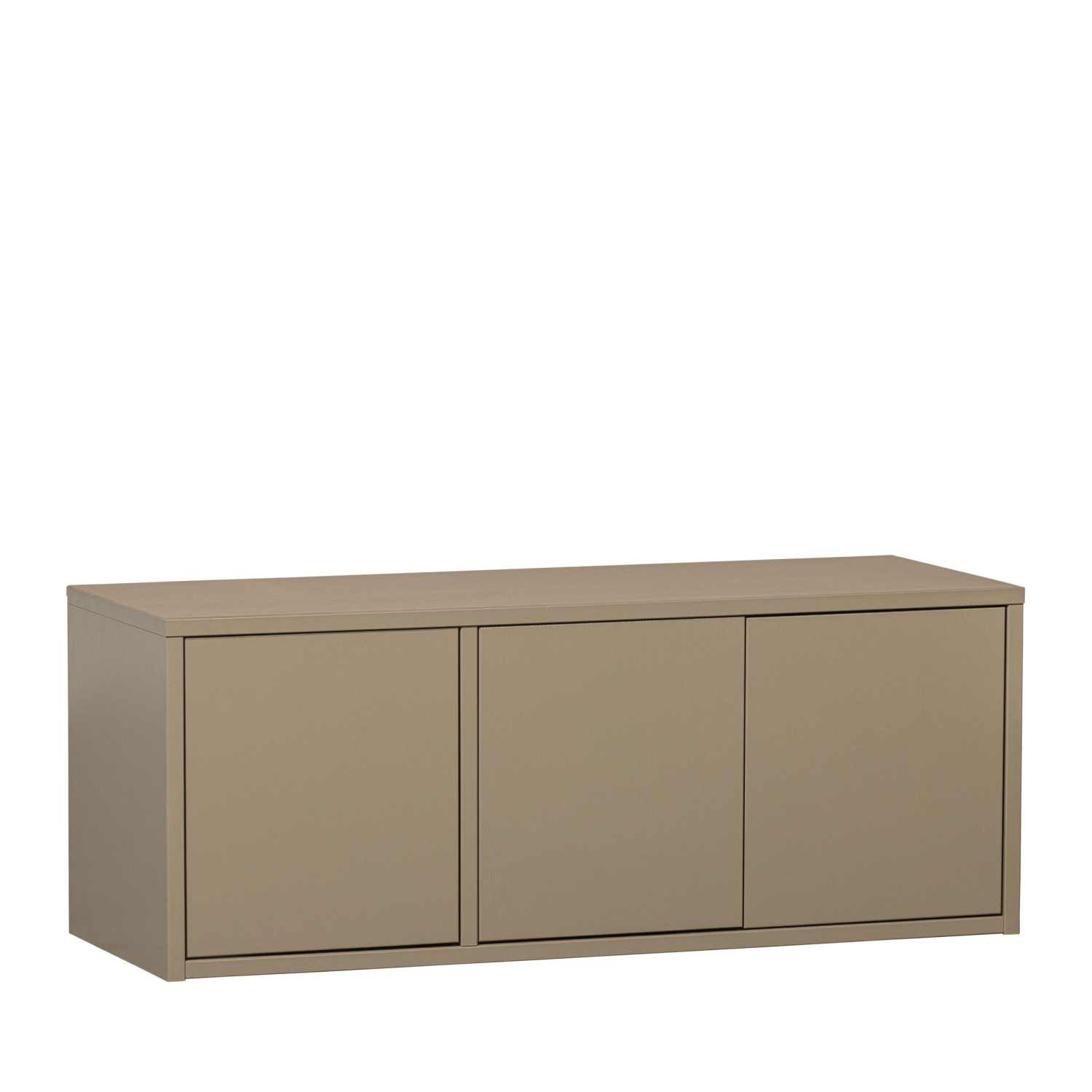 Turner - Meuble TV 3 portes en bois L120cm - Beige