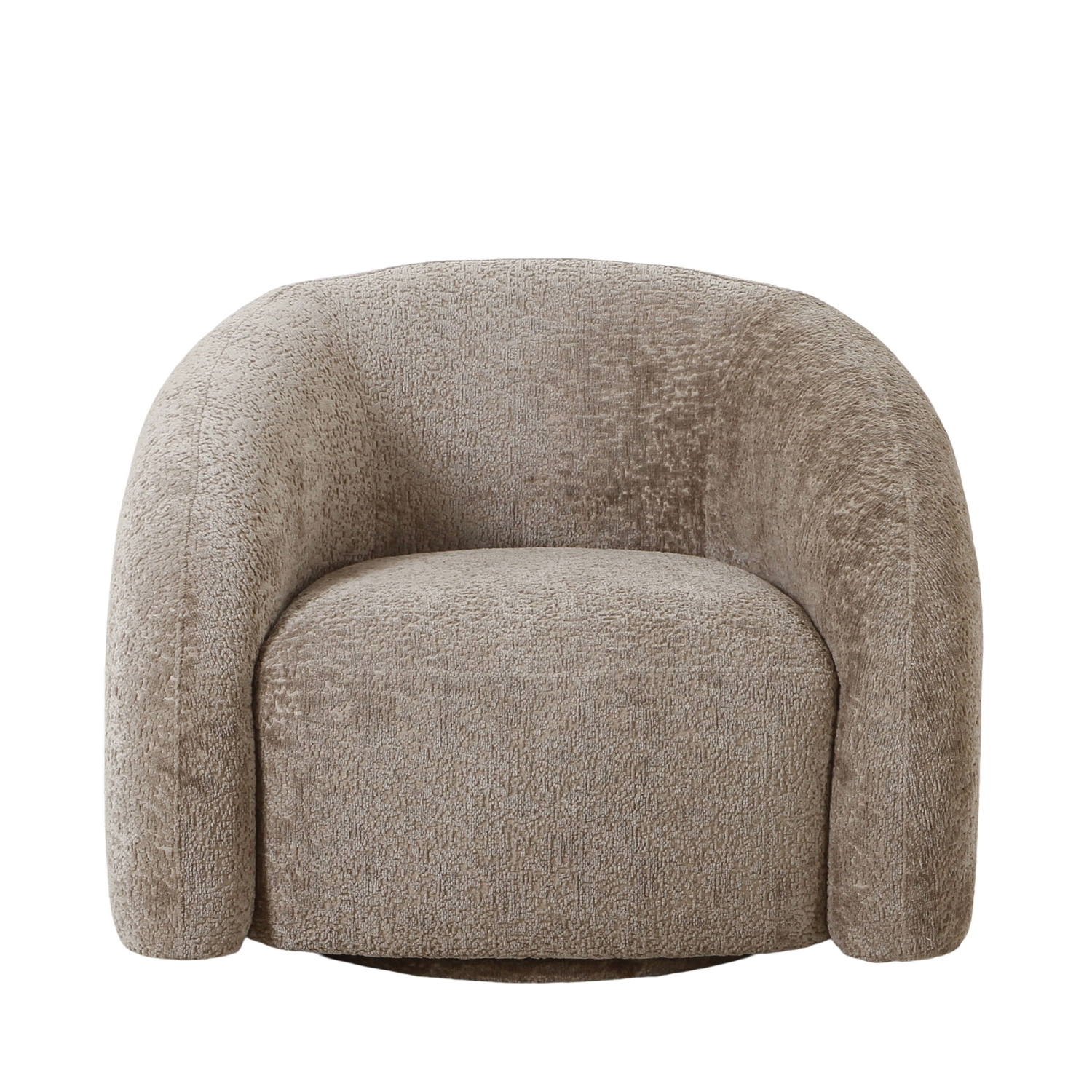 Valletta - Fauteuil vintage pivotant - Taupe