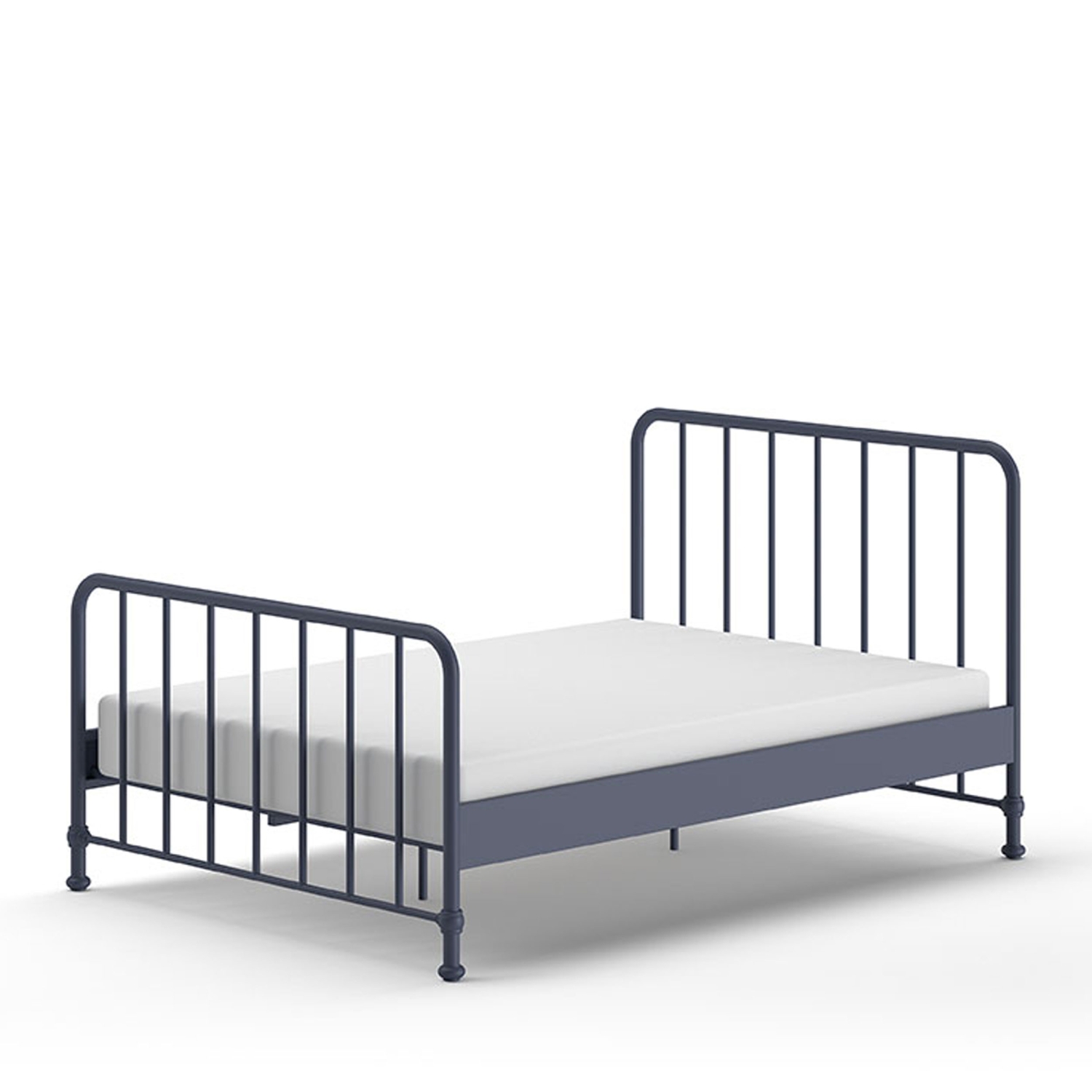 Atticora - Lit en métal 140x200cm - Bleu