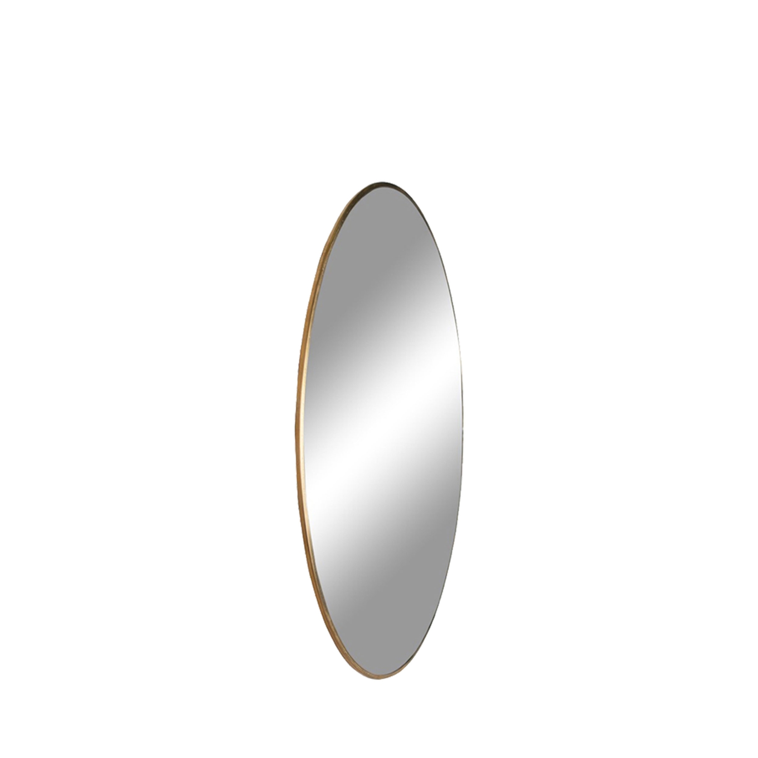 Jersey - Miroir rond en métal ø40cm - Laiton
