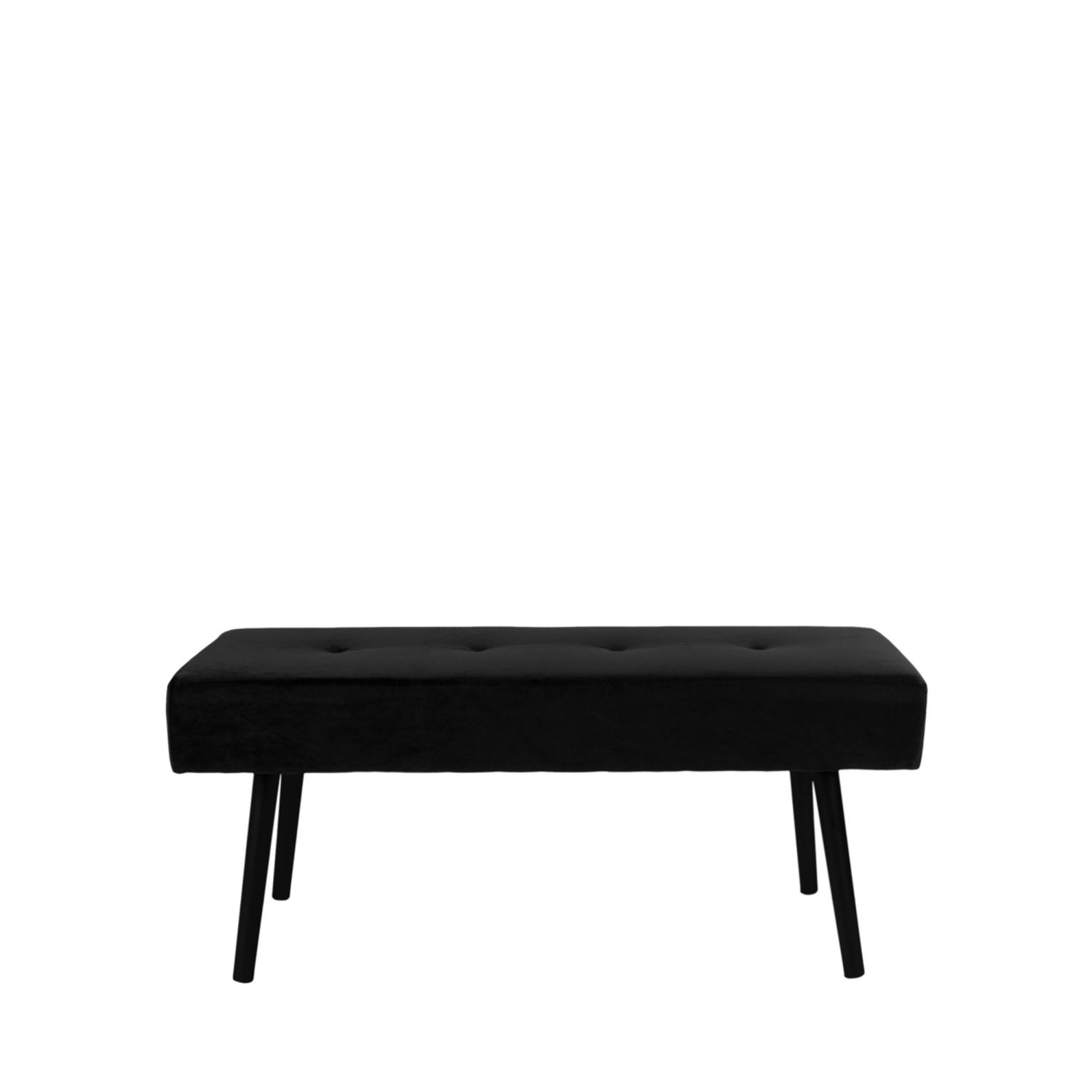 Skiby - Banc en velours L100cm - Noir