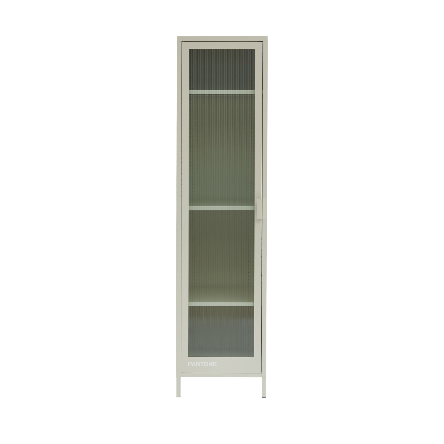 Nino - Colonne de rangement 1 porte en métal PANTONE H180cm - Beige