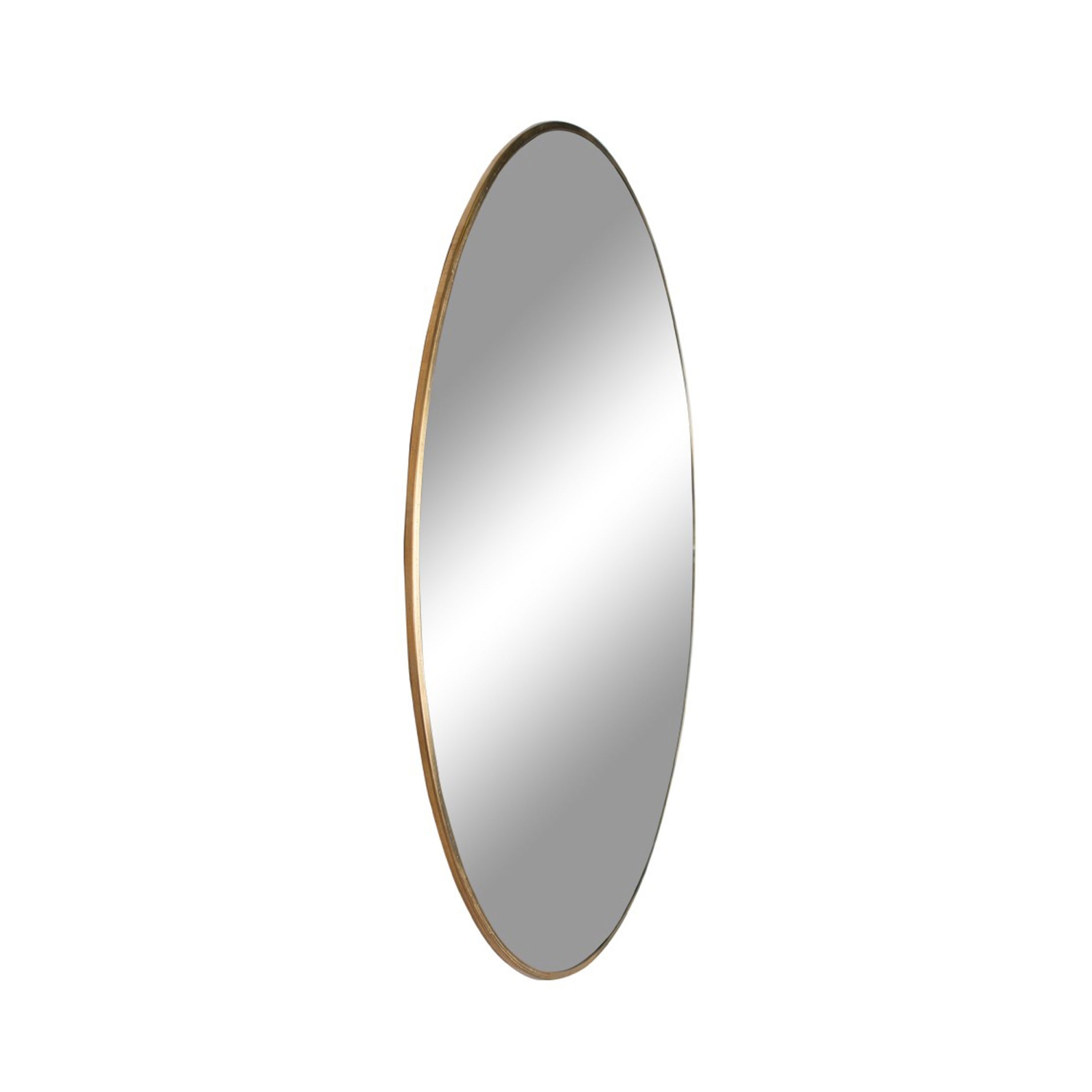 Jersey - Miroir rond en métal ø100cm - Laiton
