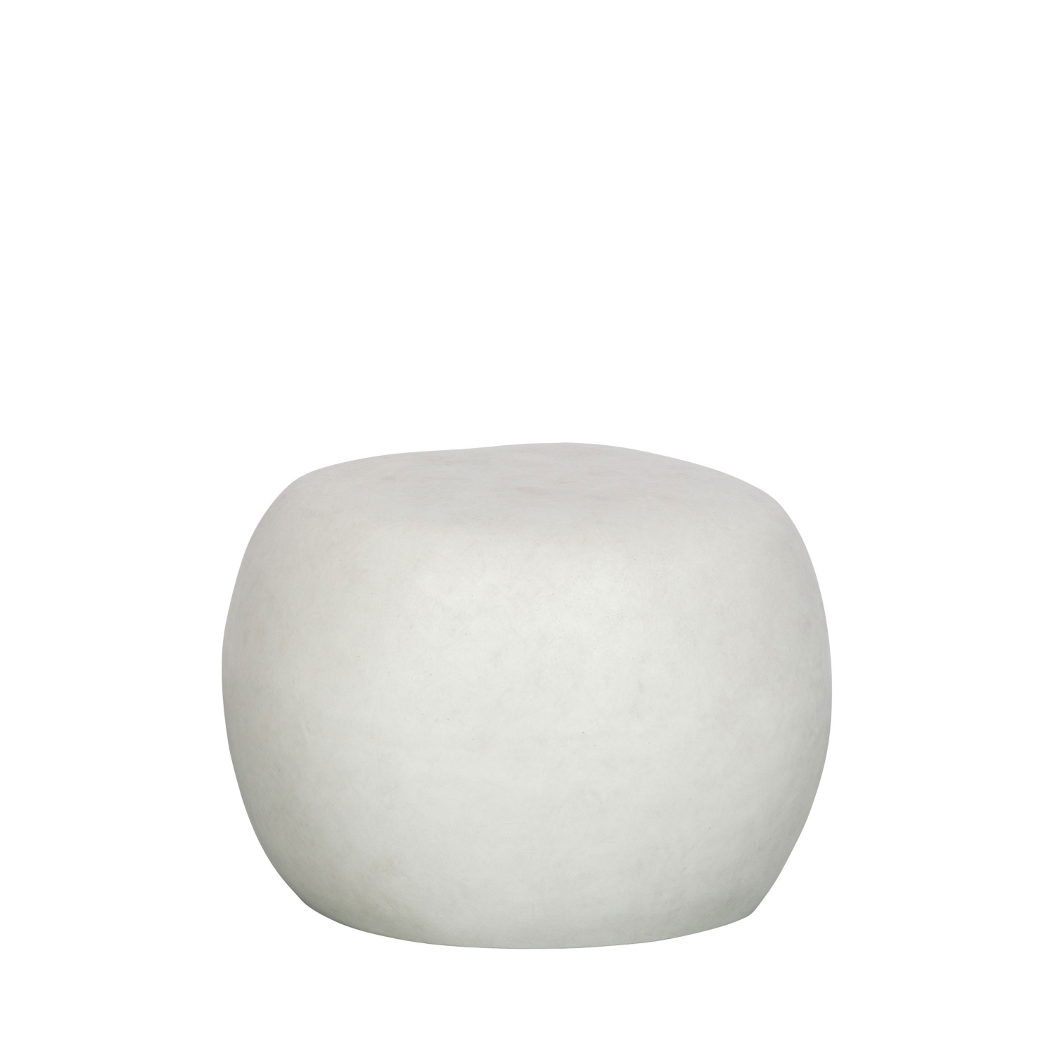 Pebble - Table basse en fibre d'argile ø50cm - Blanc