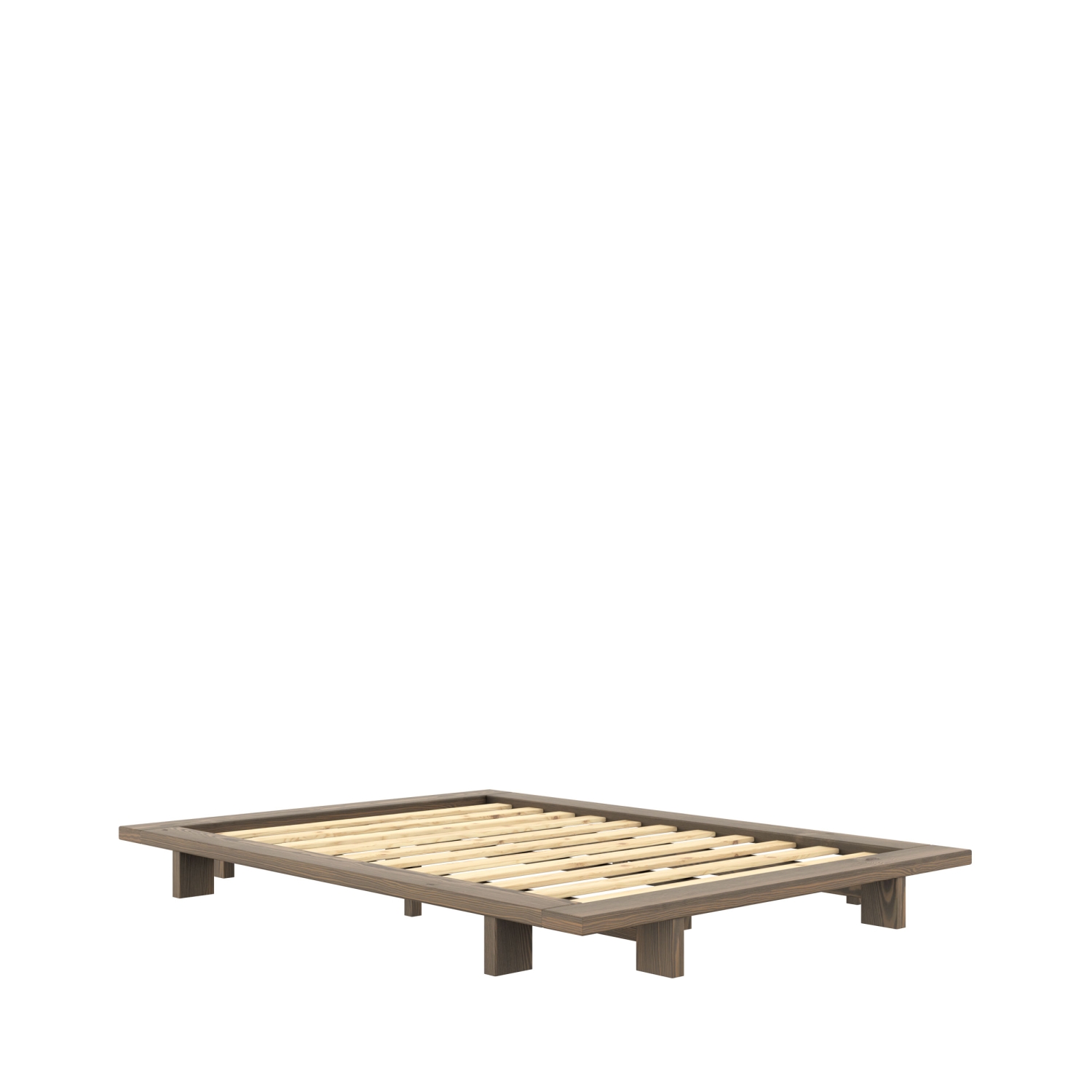 Japan - Lit en bois 140x200cm - Bois foncé