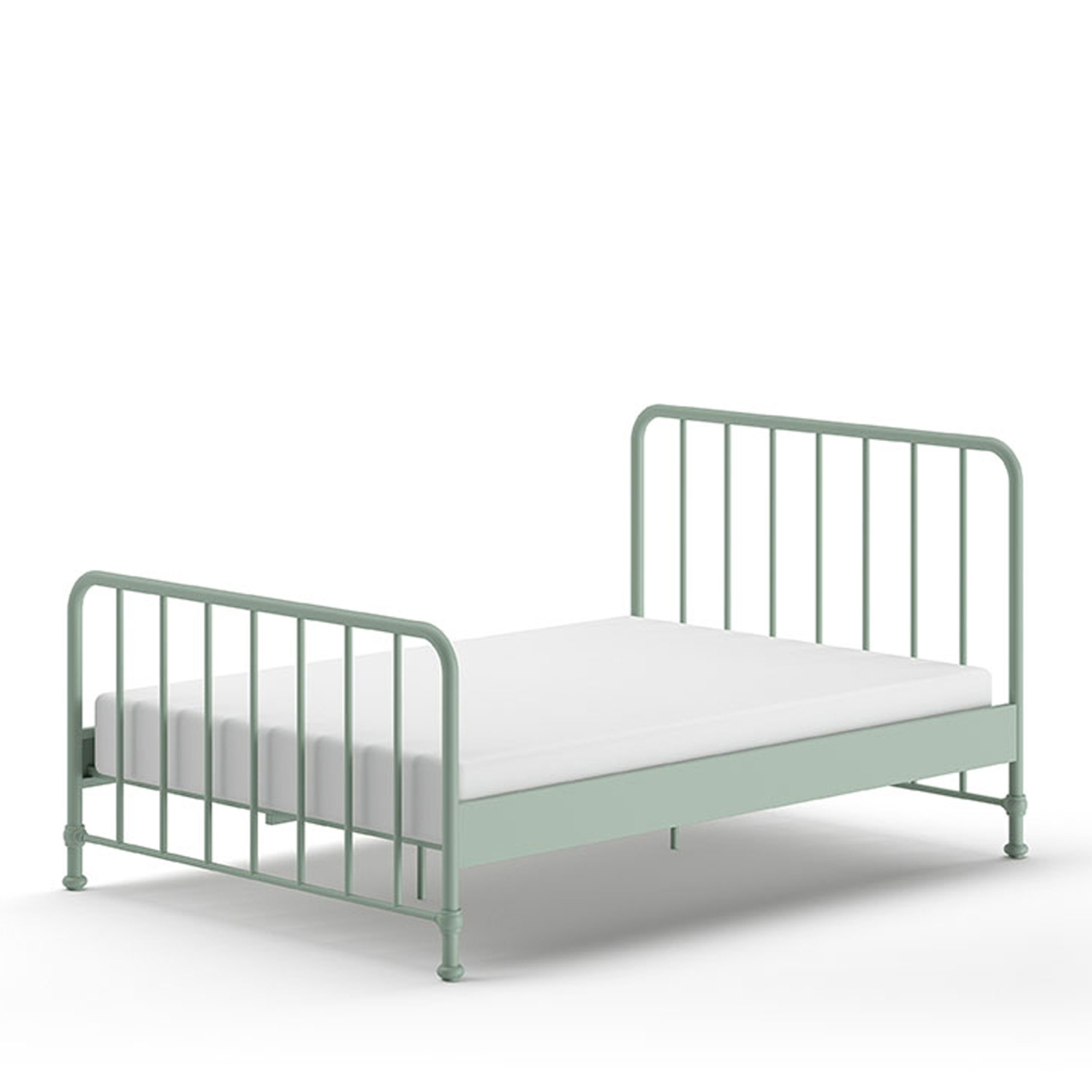 Atticora - Lit en métal 140x200cm - Vert amande