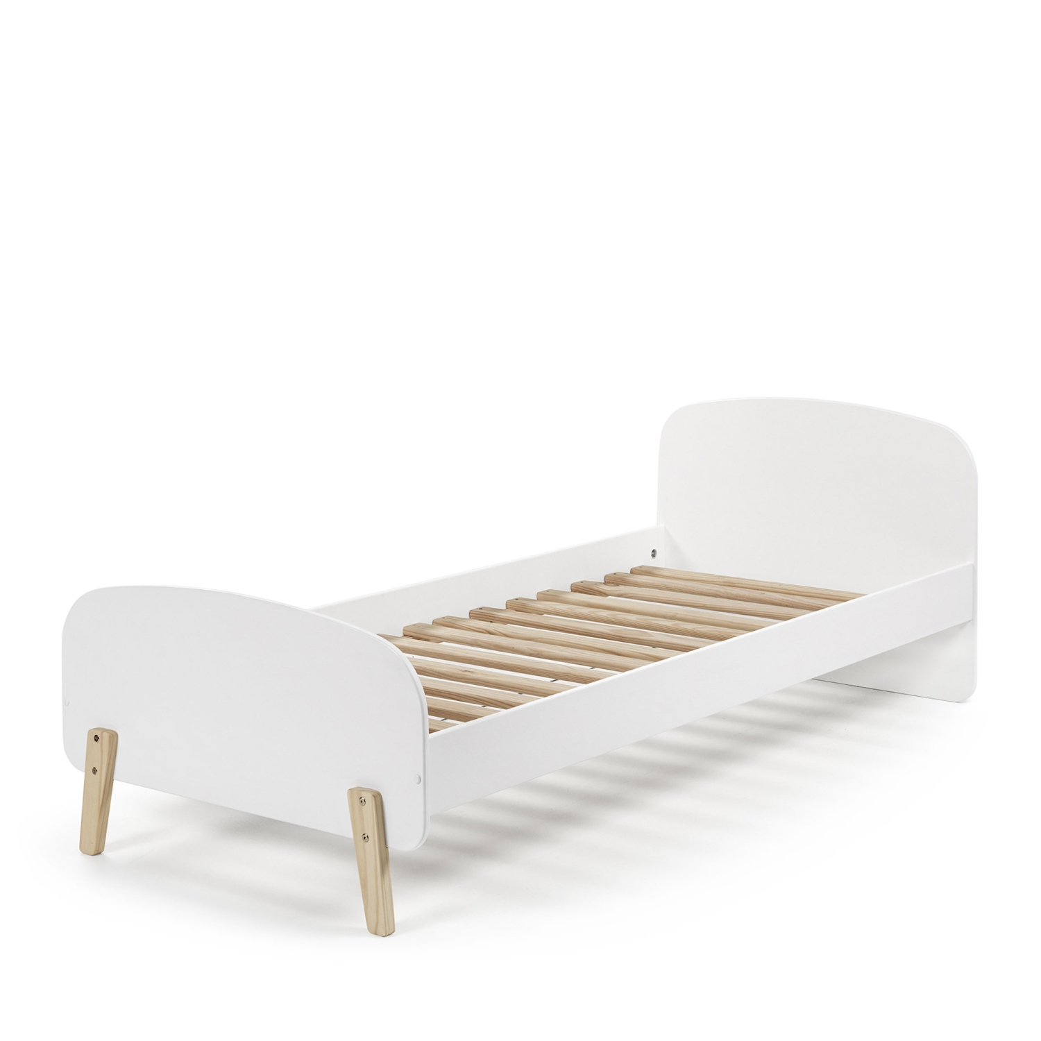 Aulia - Lit enfant en bois 90x200cm - Blanc