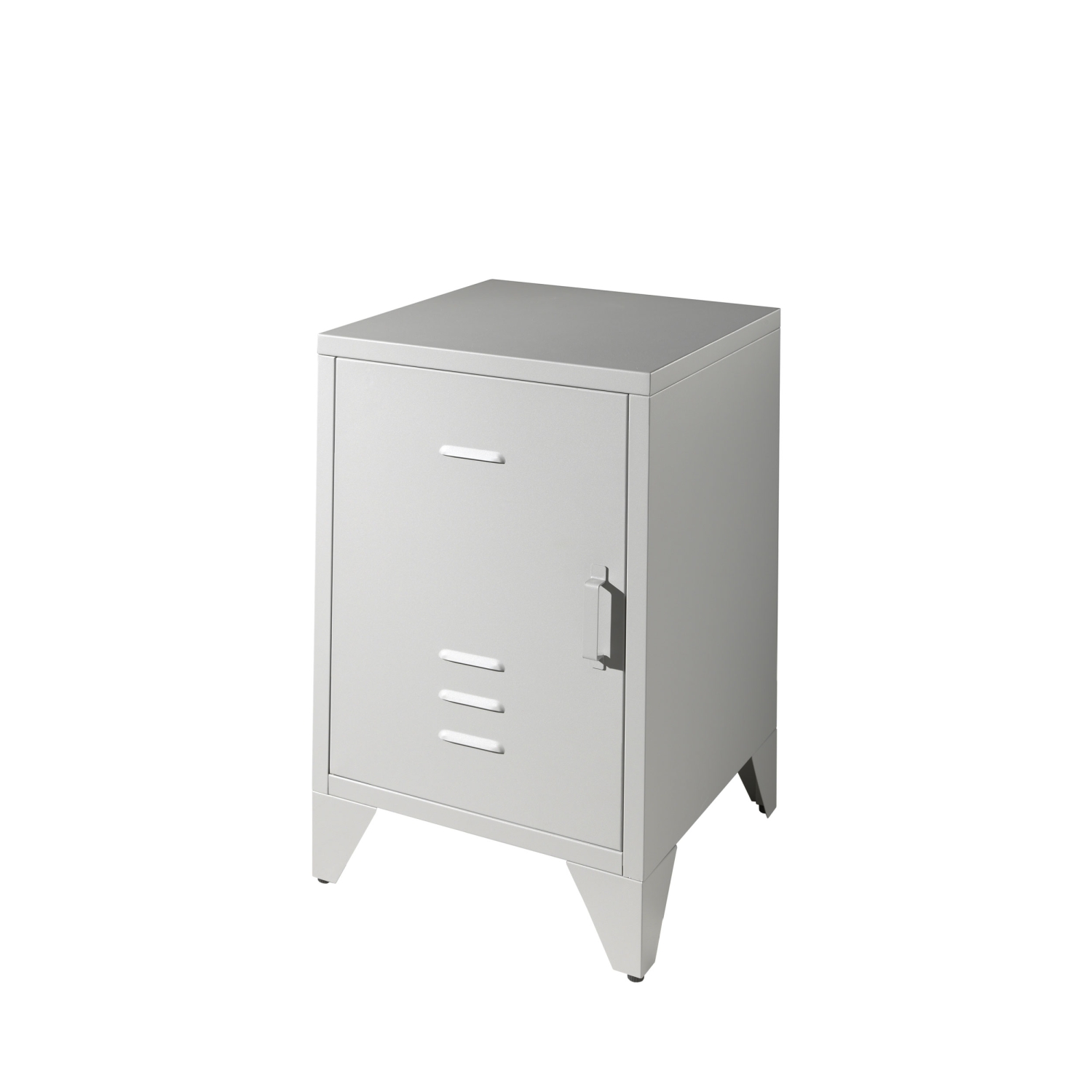 Atticora - Table de chevet en métal - Gris