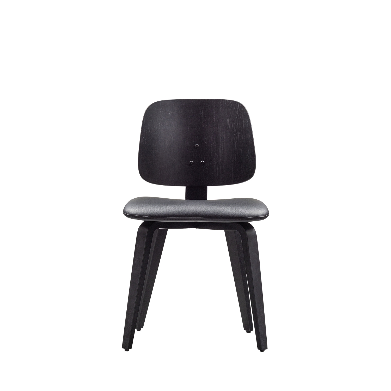 Classic - Chaise en bois et simili - Noir